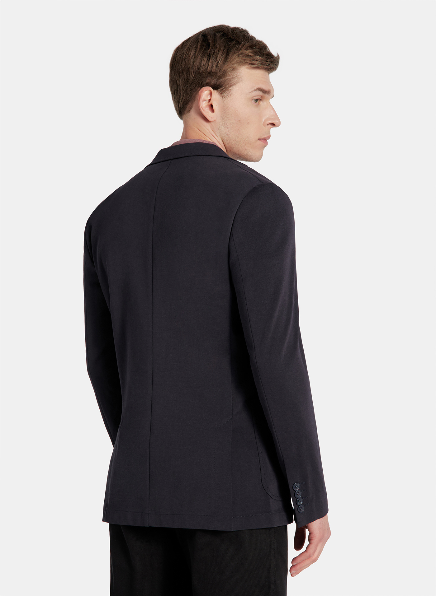 PAKO LORENTE - Granatowa dzianinowa marynarka męska - Pako Lorente