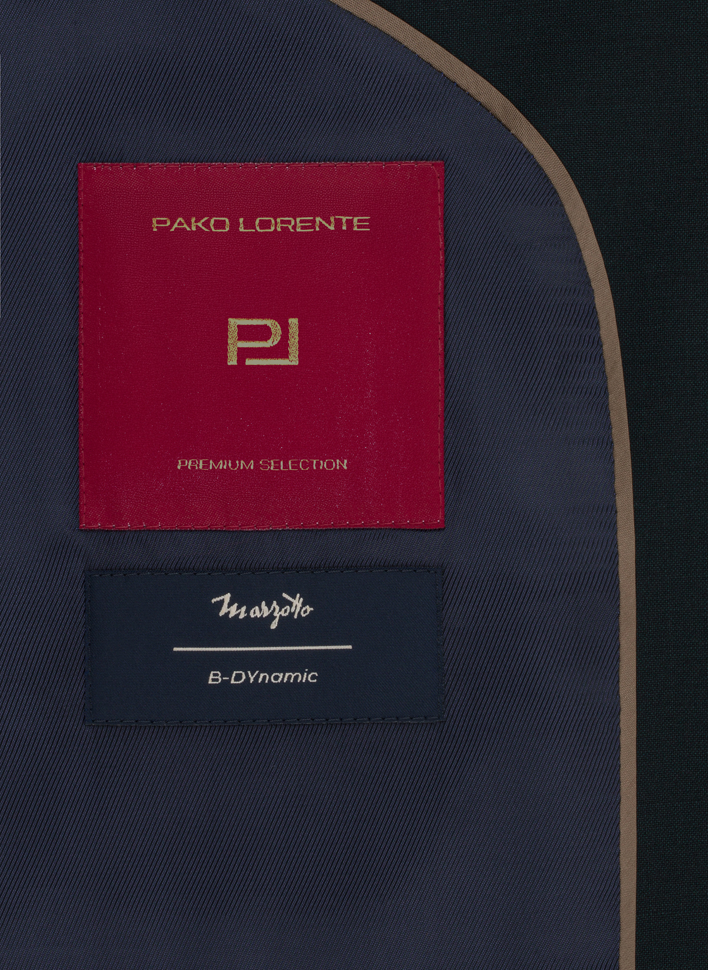 PAKO LORENTE - Wełniana granatowa marynarka garniturowa - Pako Lorente