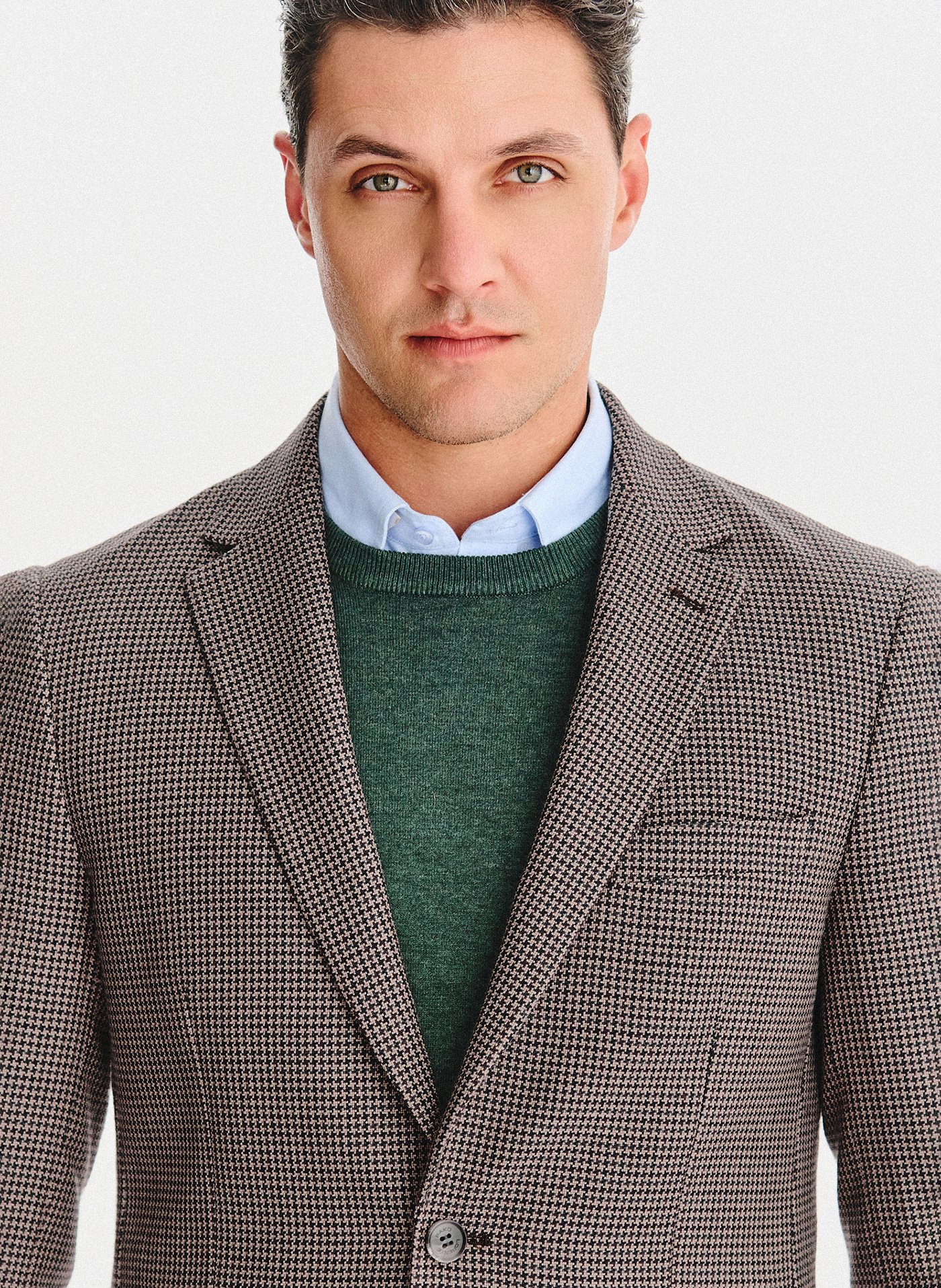 Wełniana marynarka w drobną kratę - Pako Lorente