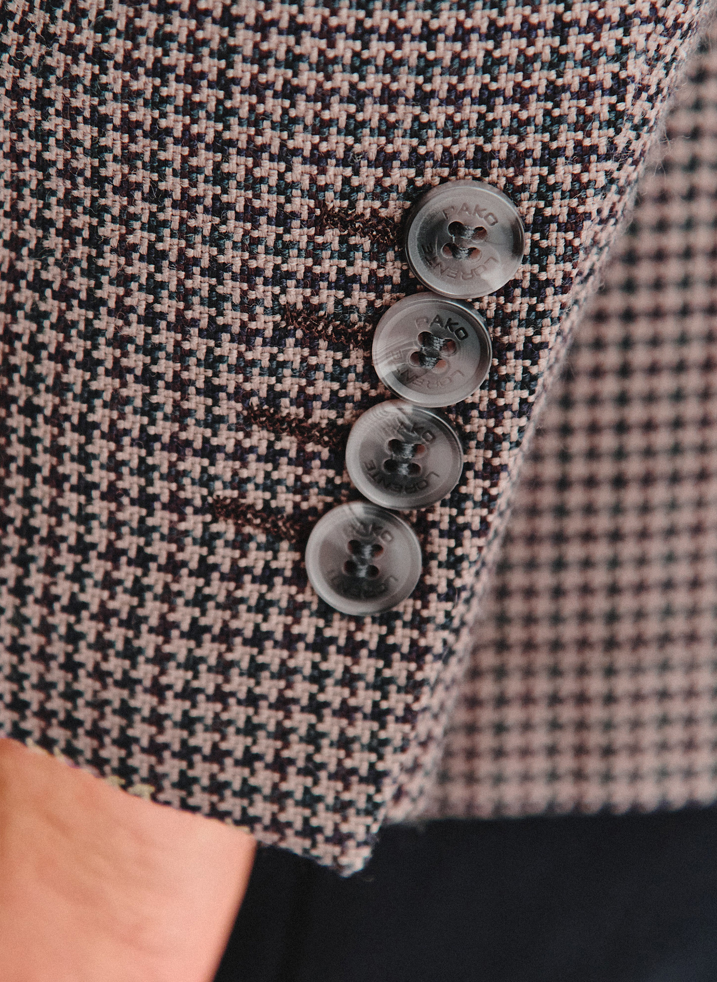 Wełniana marynarka w drobną kratę - Pako Lorente