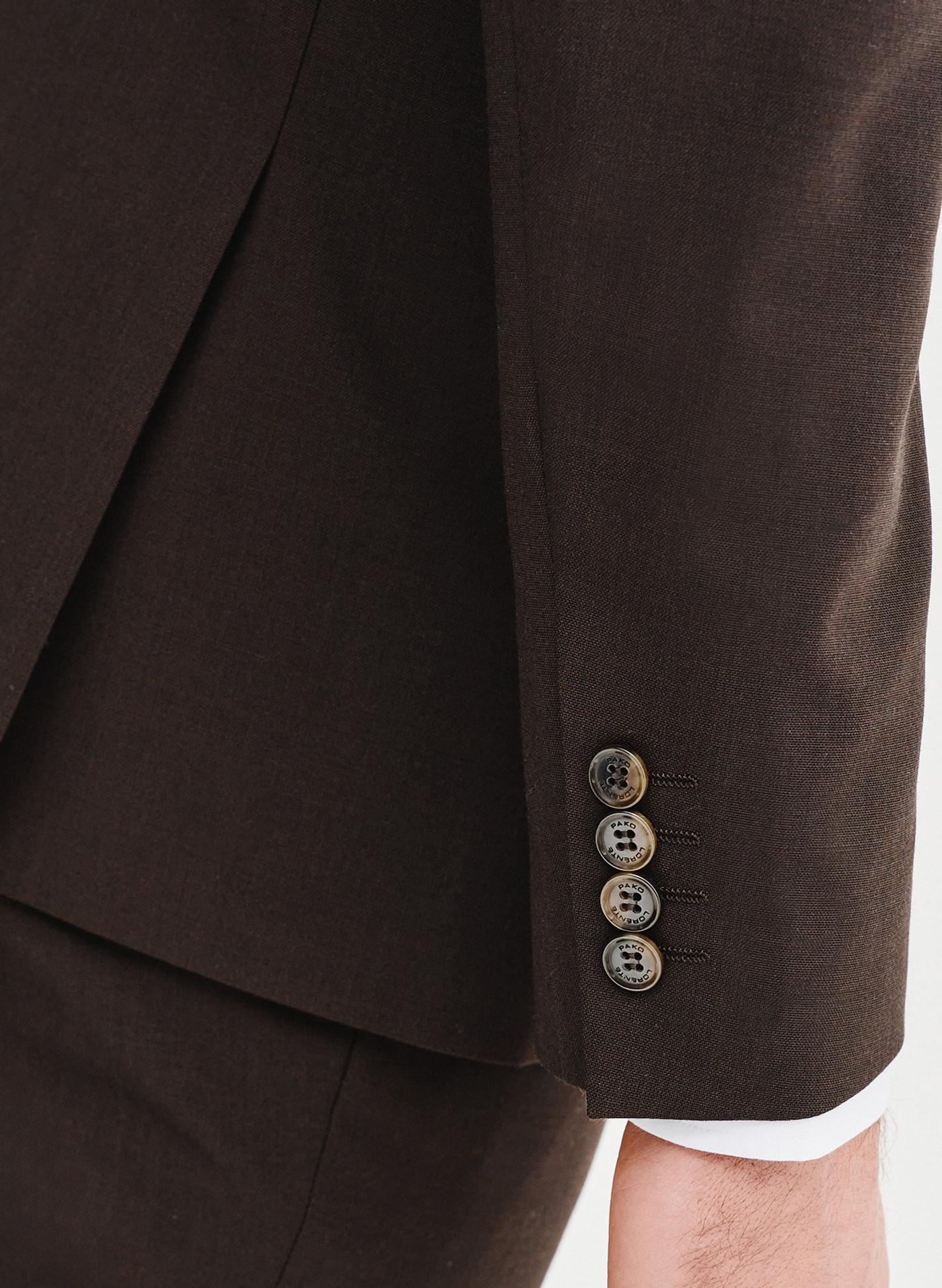 Brązowa marynarka garniturowa - Pako Lorente