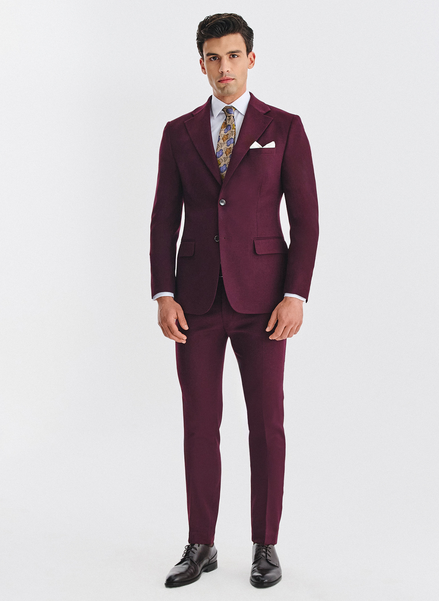 Bordowa marynarka garniturowa - Pako Lorente