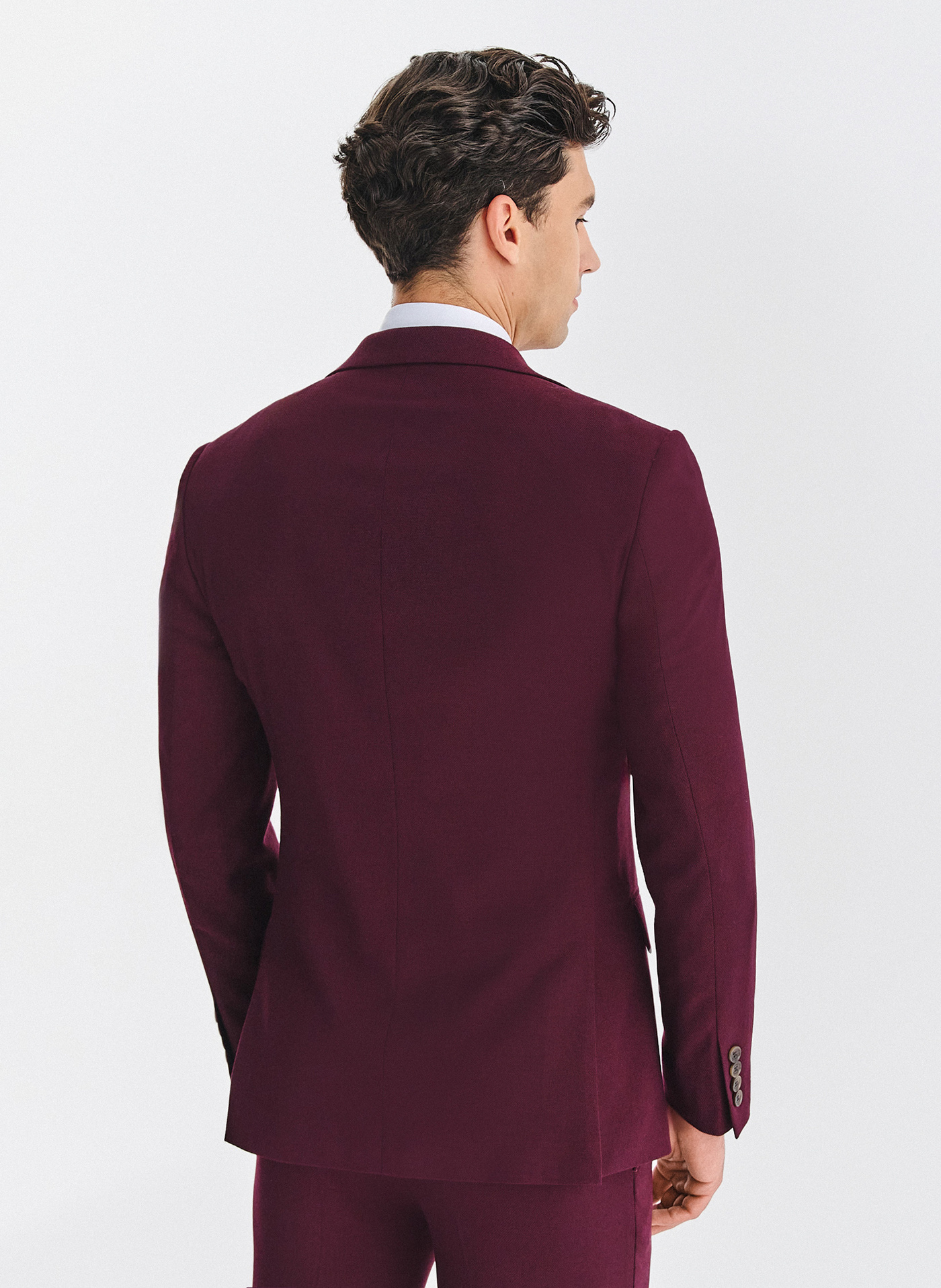 Bordowa marynarka garniturowa - Pako Lorente