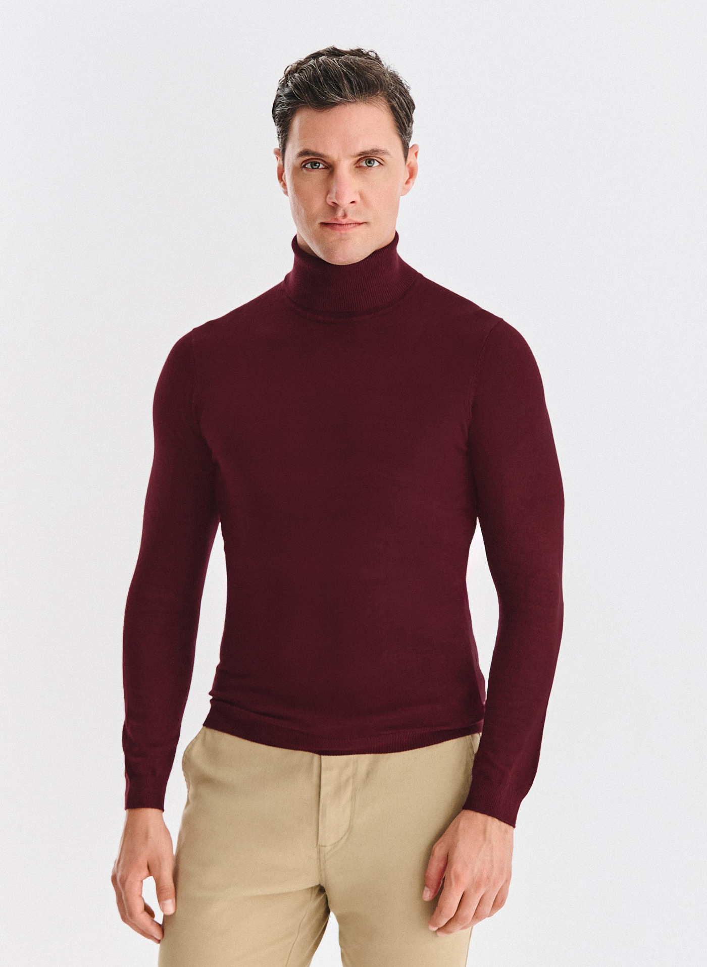 PAKO LORENTE - olf męski w bordowym kolorze - Pako Lorente