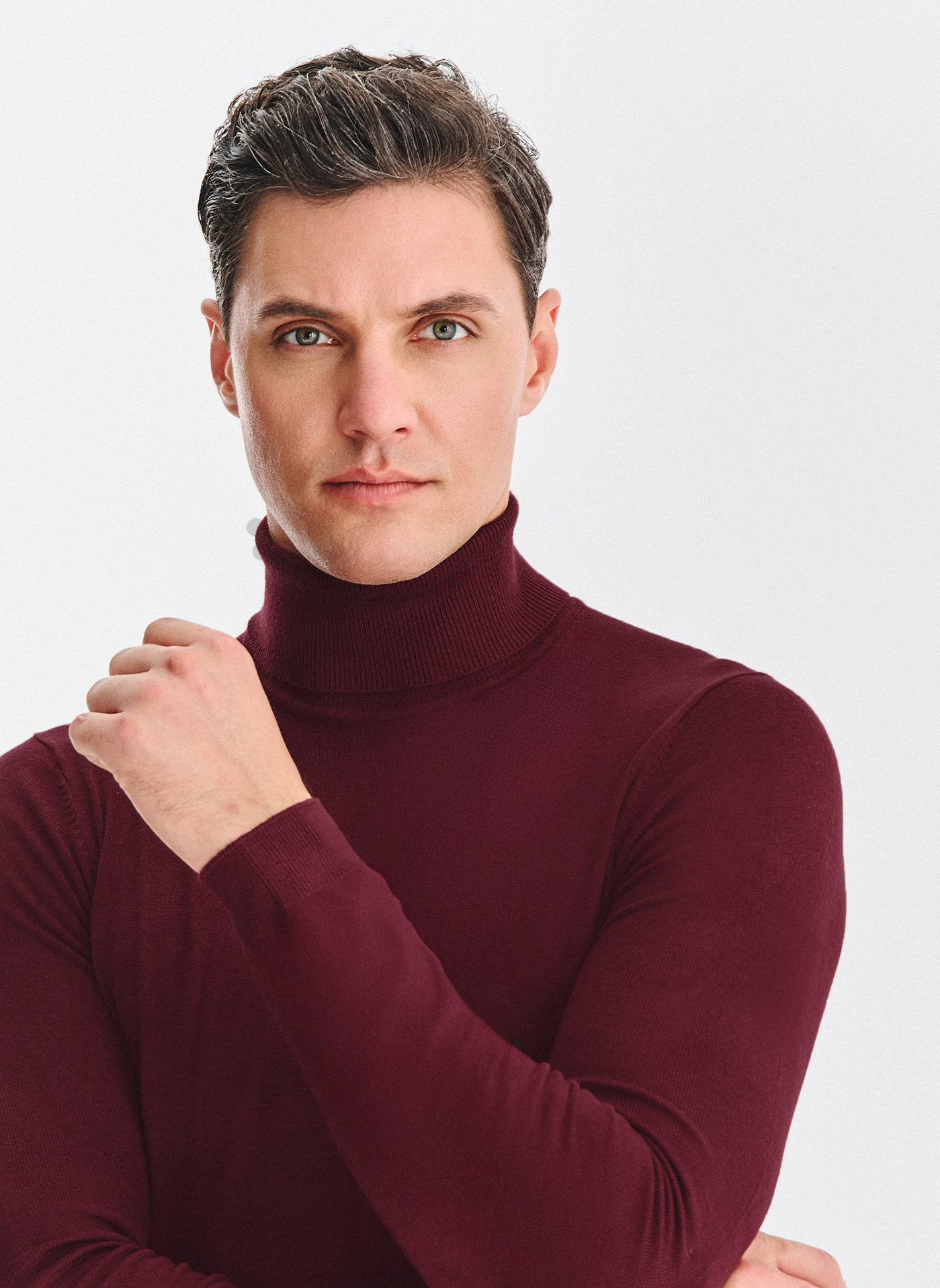 PAKO LORENTE - olf męski w bordowym kolorze - Pako Lorente