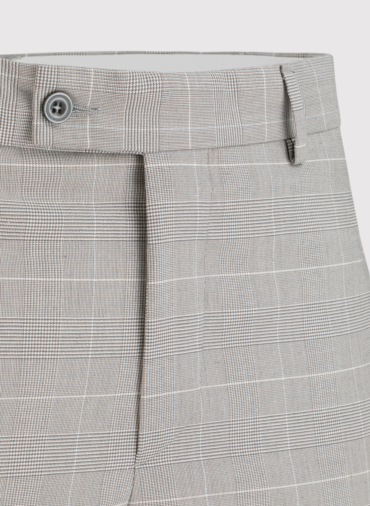 Szare spodnie garniturowe w subtelną kratę P22SF-6G-023-S-S - Pako Lorente