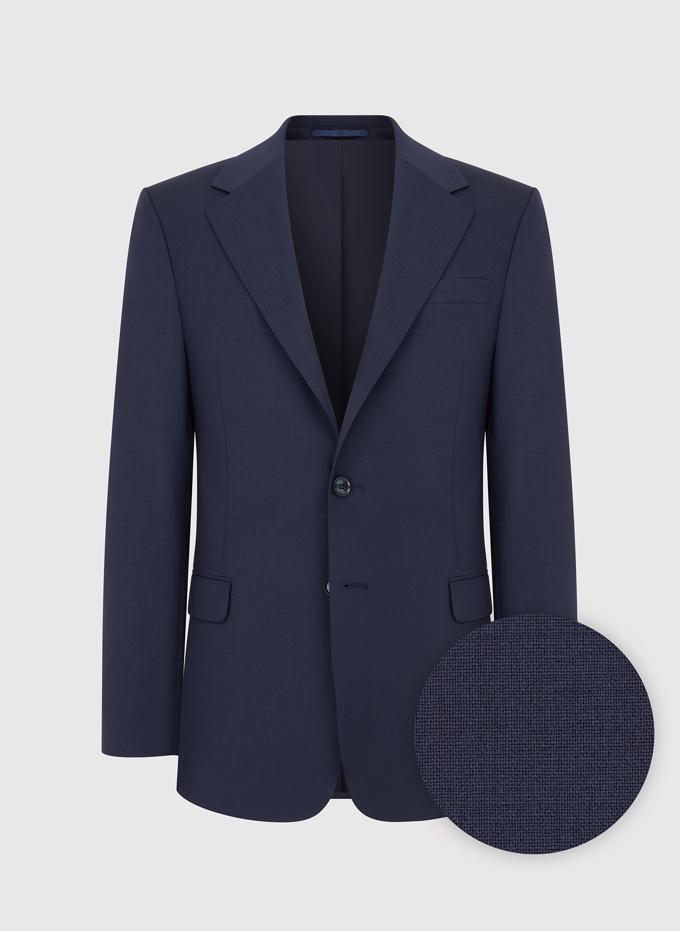 PAKO LORENTE - Wełniany granatowy garnitur męski - Pako Lorente