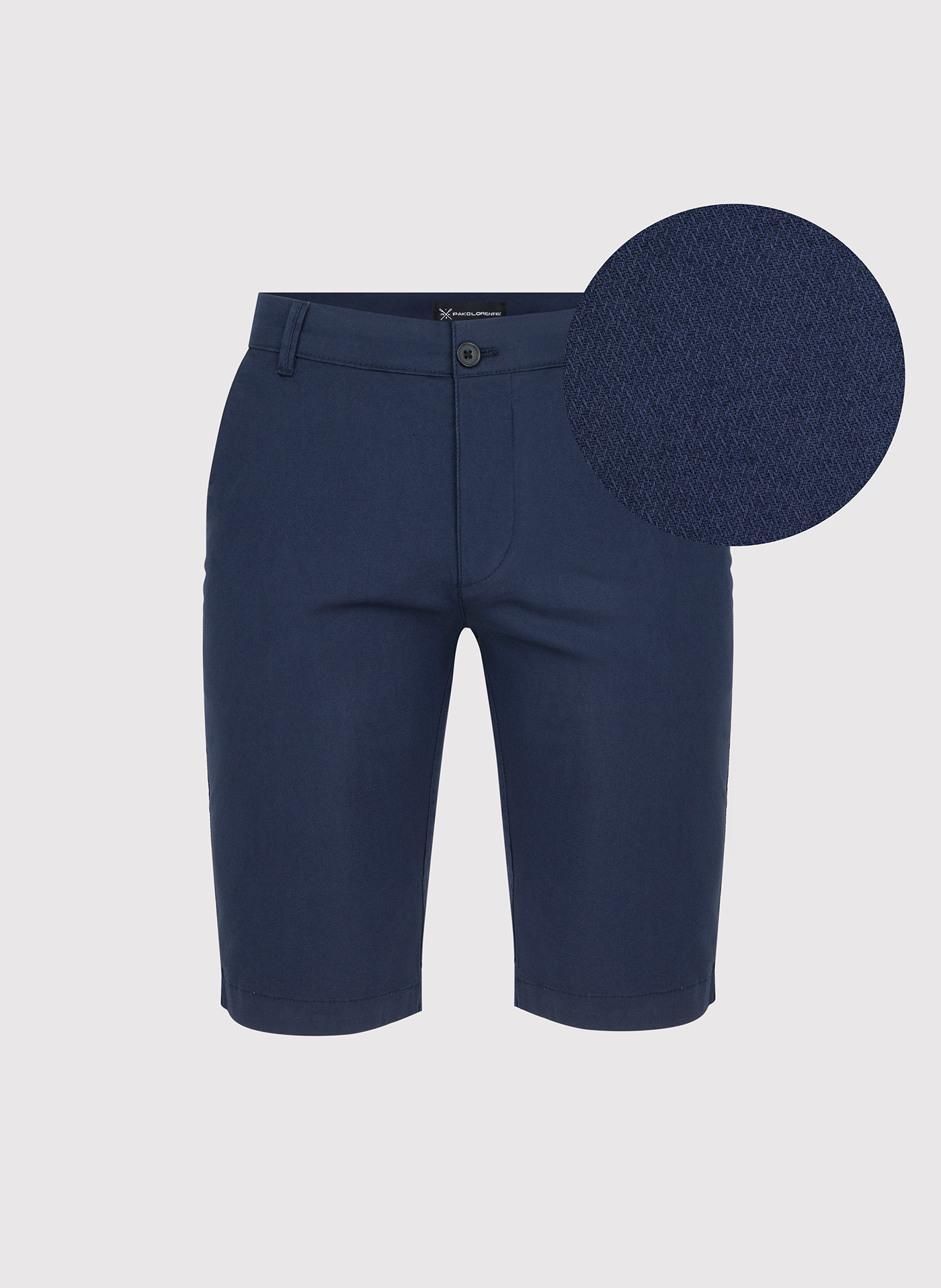 Bawełniane szorty męskie w kolorze granatowym - Pako Lorente