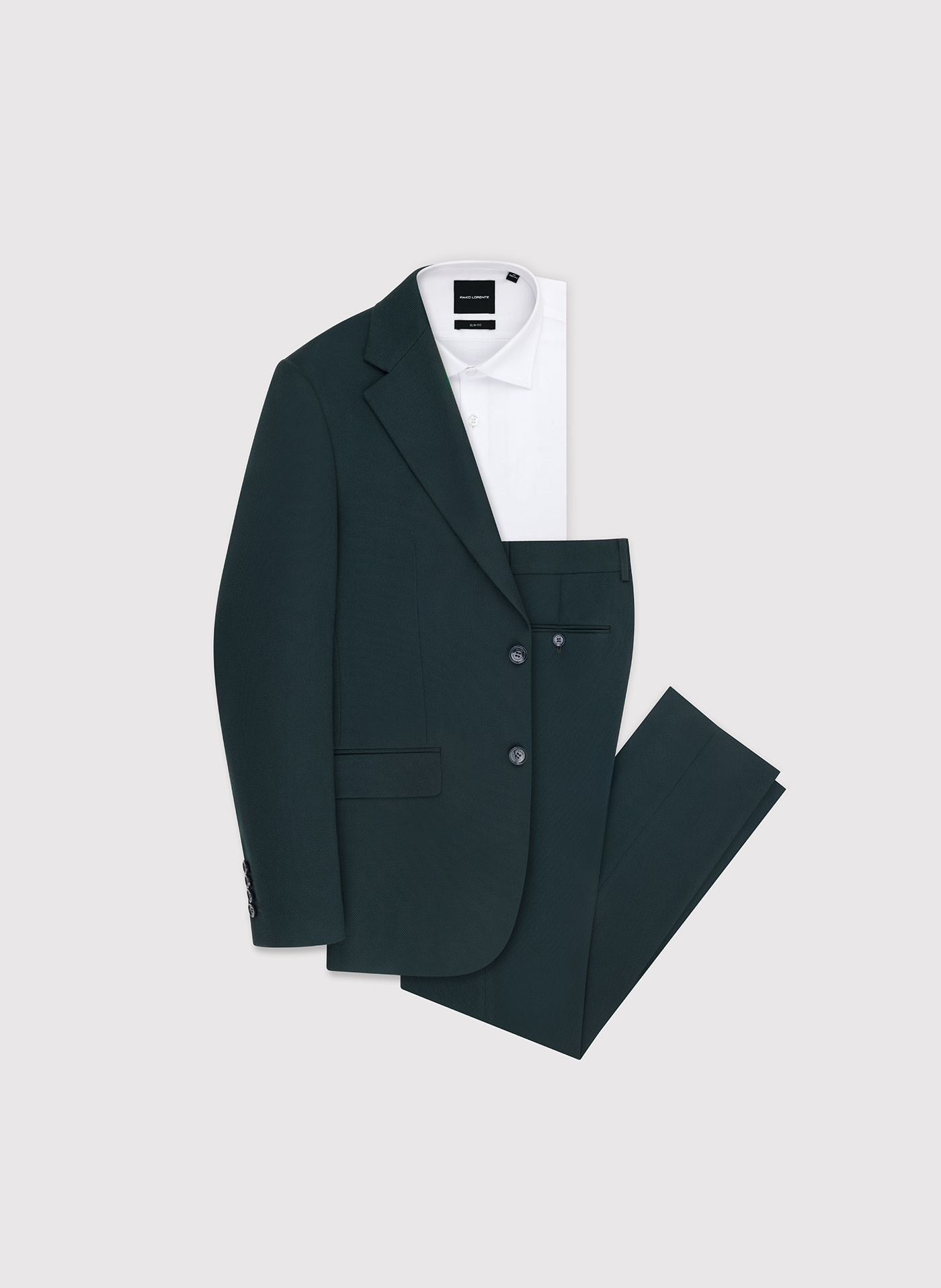 Zielony garnitur męski - Pako Lorente