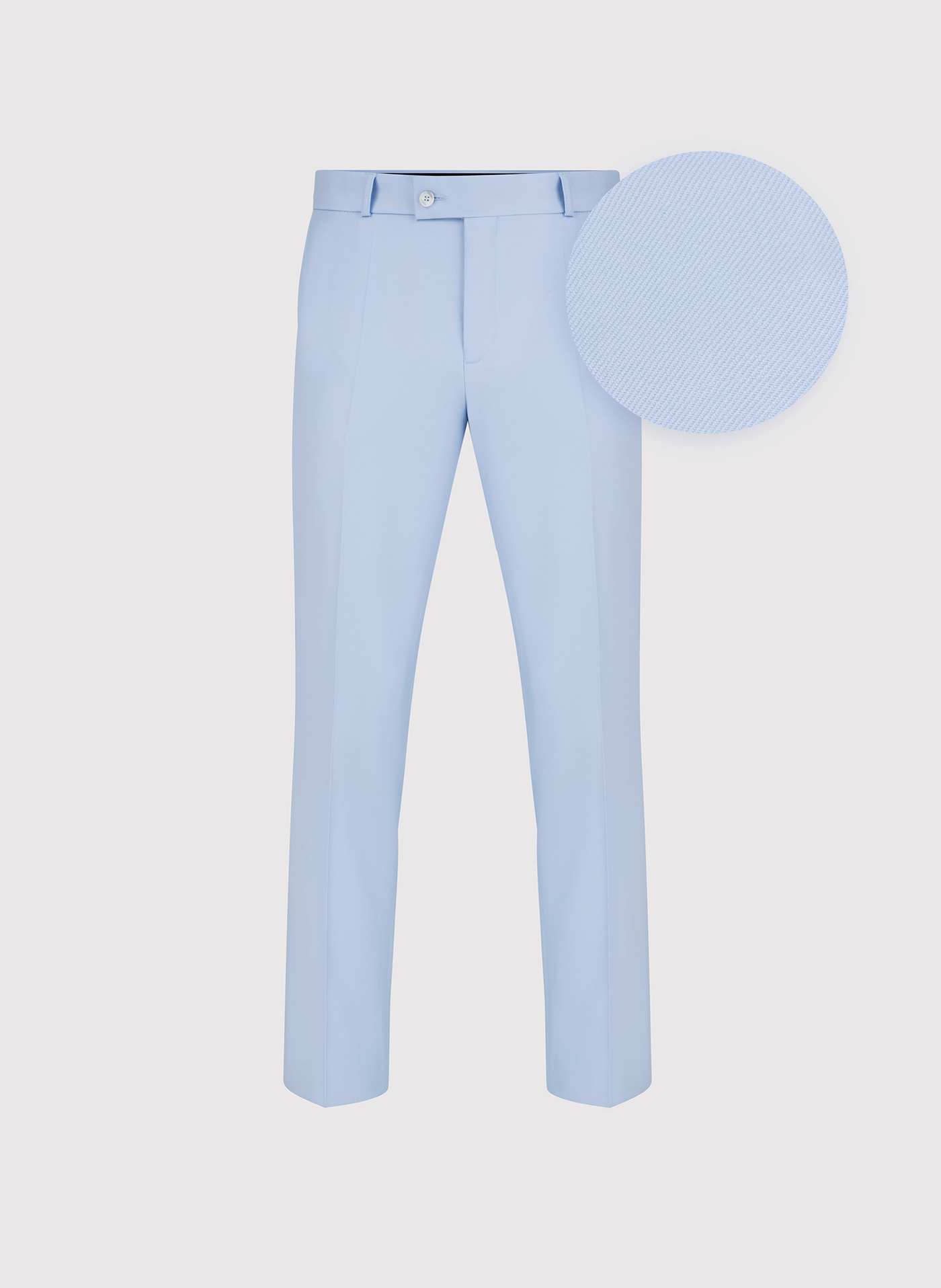 PAKO LORENTE - Błękitne wełniane spodnie ganiturowe - Pako Lorente