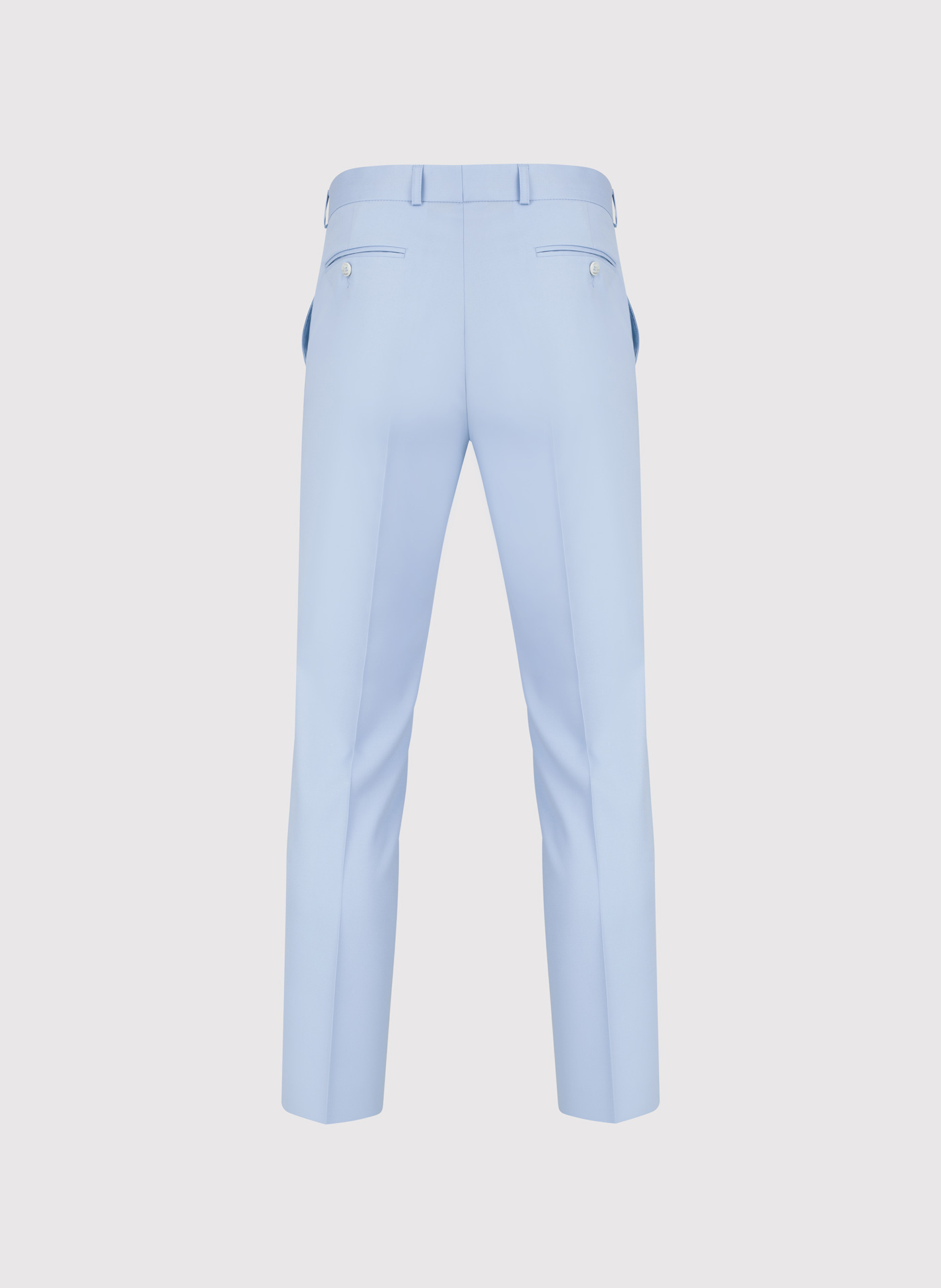 PAKO LORENTE - Błękitne wełniane spodnie ganiturowe - Pako Lorente