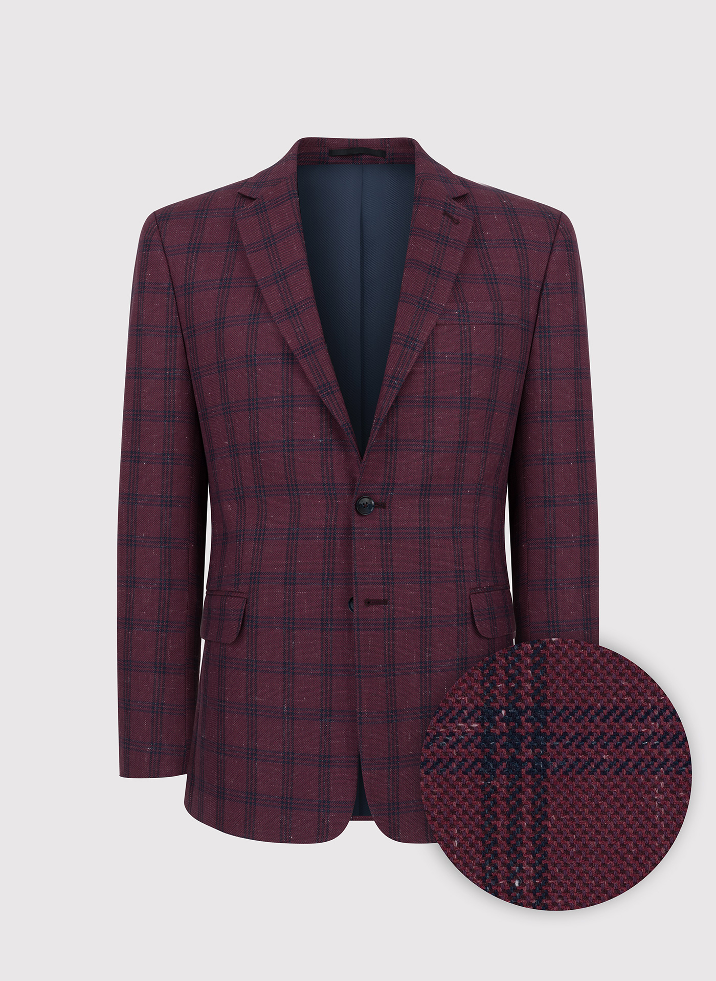 Bordowa marynarka casualowa - Pako Lorente