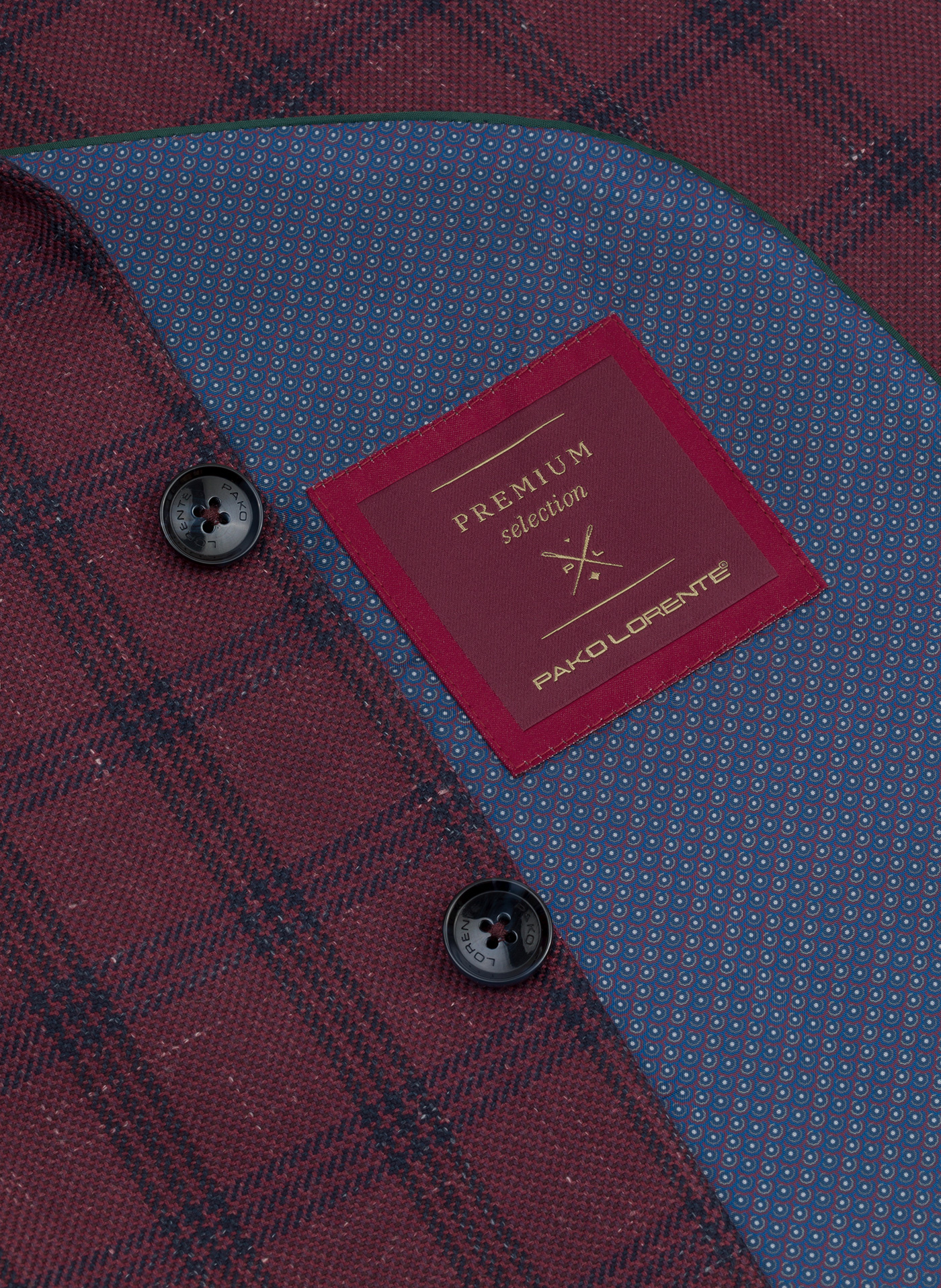 Bordowa marynarka casualowa - Pako Lorente