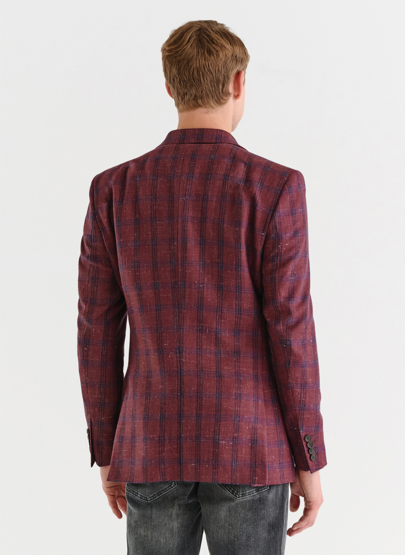 Bordowa marynarka casualowa - Pako Lorente