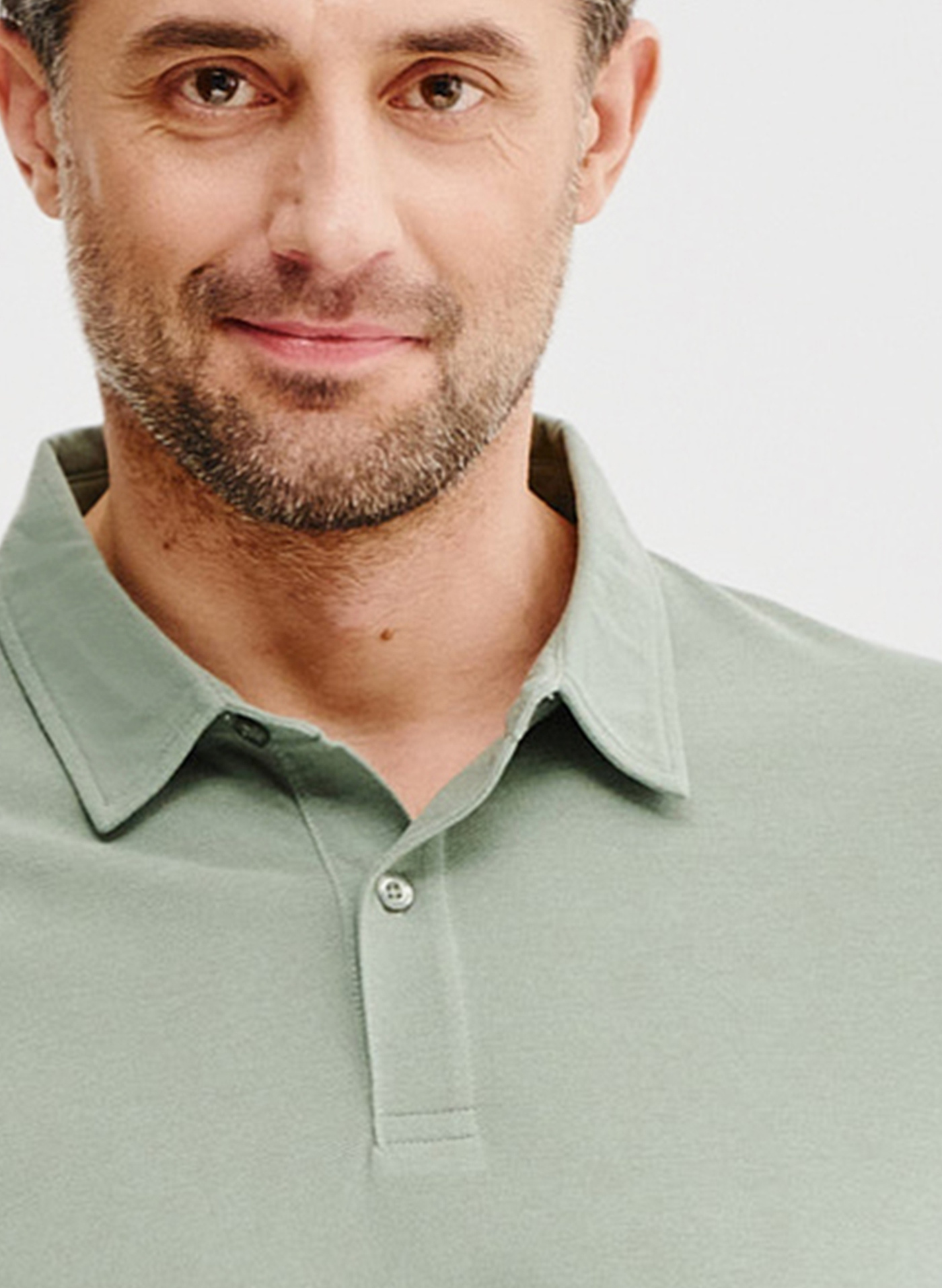 Męski t-shirt polo w kolorze zielonym - Pako Lorente