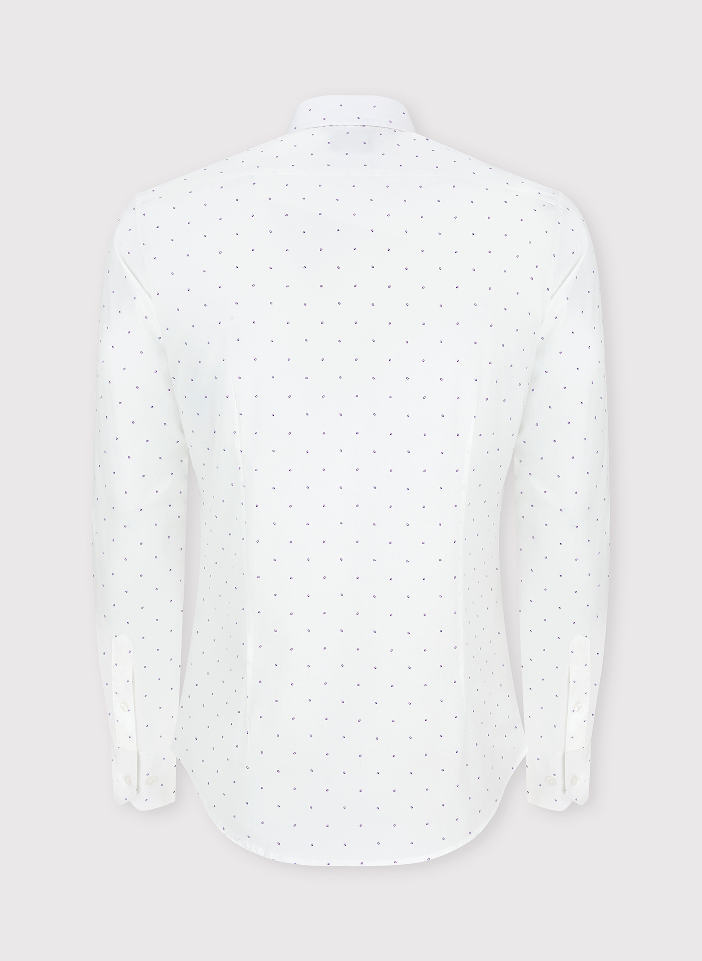 Biała męska koszula w mikrowzór P24SF-1X-019-B-S - Pako Lorente - Pako Lorente