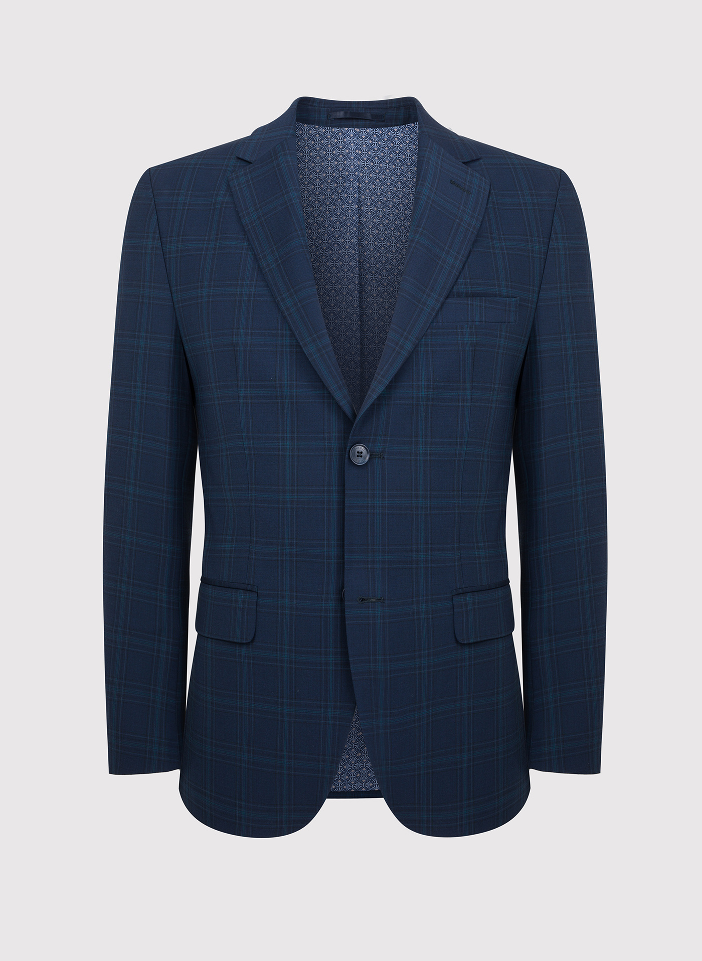 Granatowa marynarka garniturowa z wełną - Pako Lorente