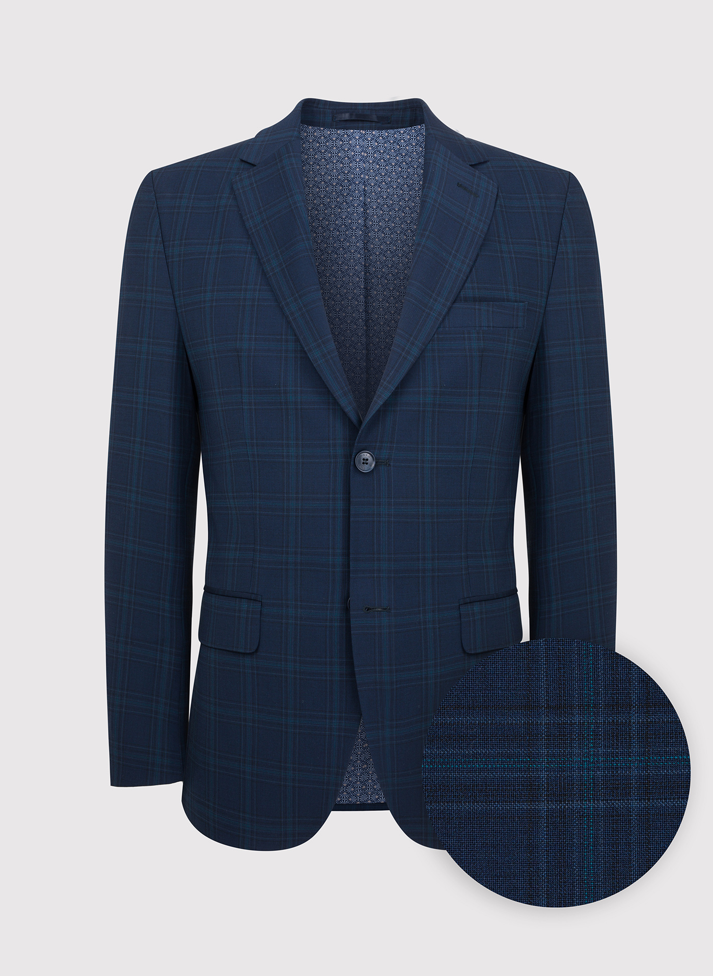 Granatowa marynarka garniturowa z wełną - Pako Lorente