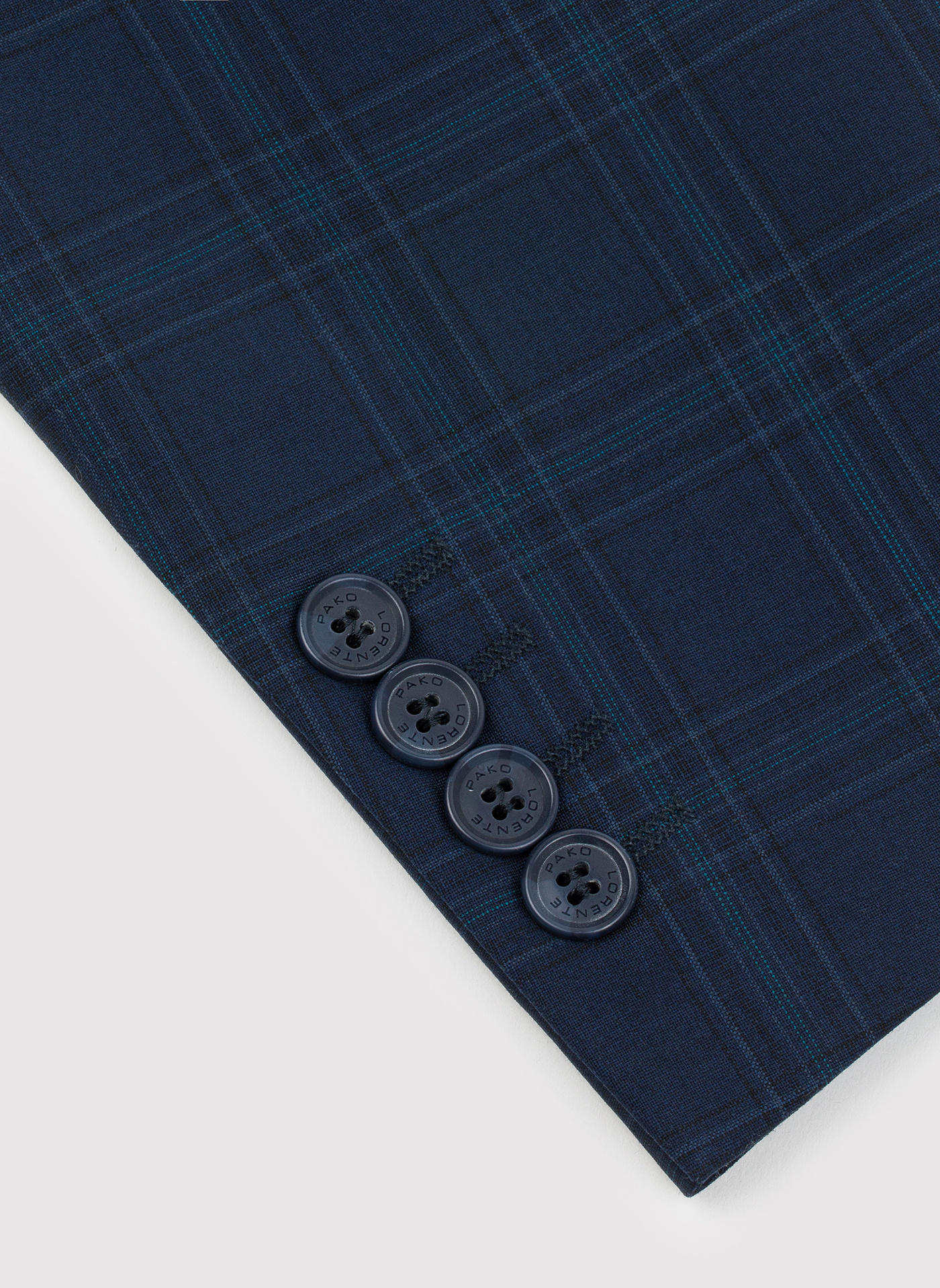 Granatowa marynarka garniturowa z wełną - Pako Lorente