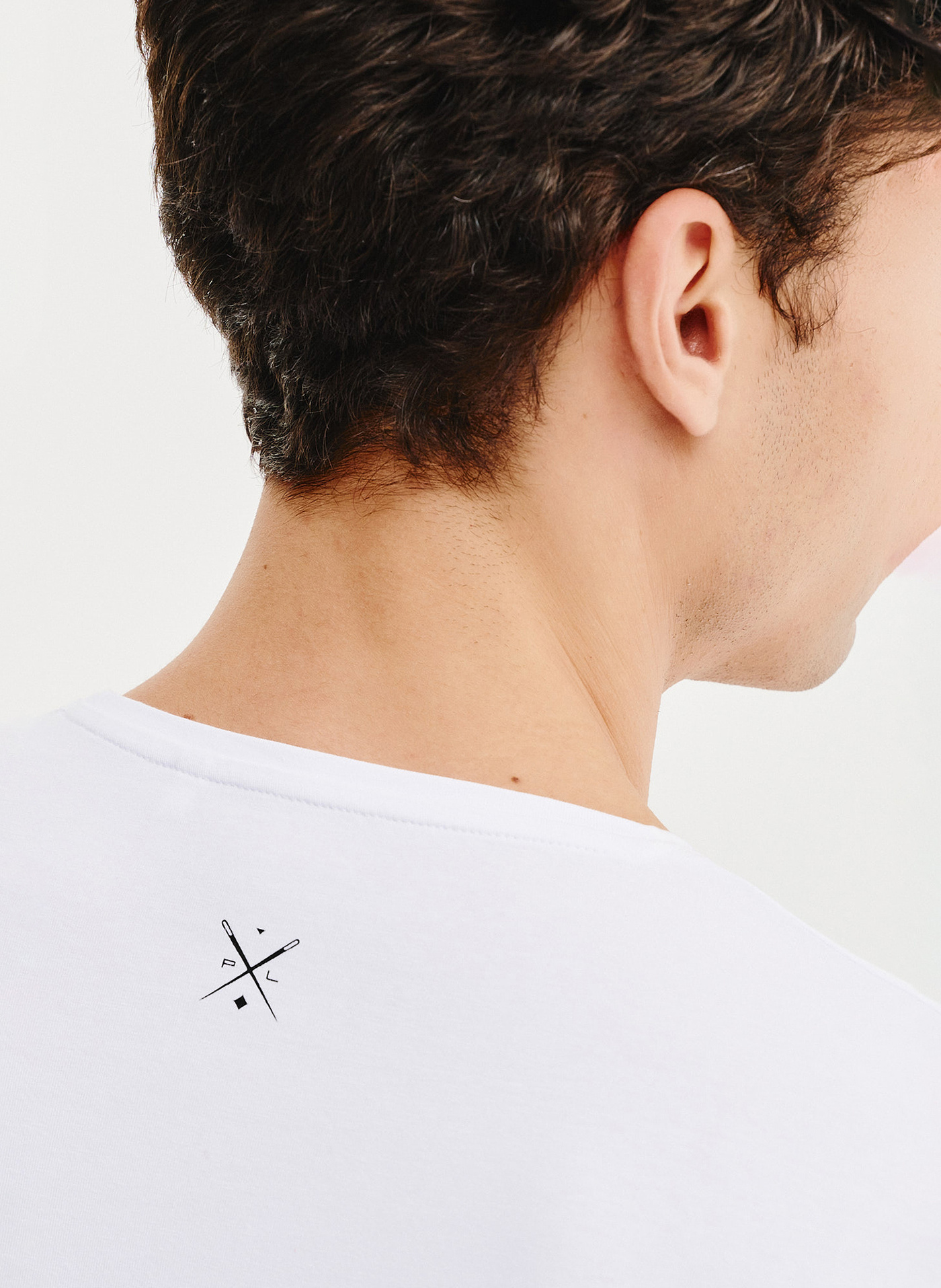 Biały gładki t-shirt męski - Pako Lorente