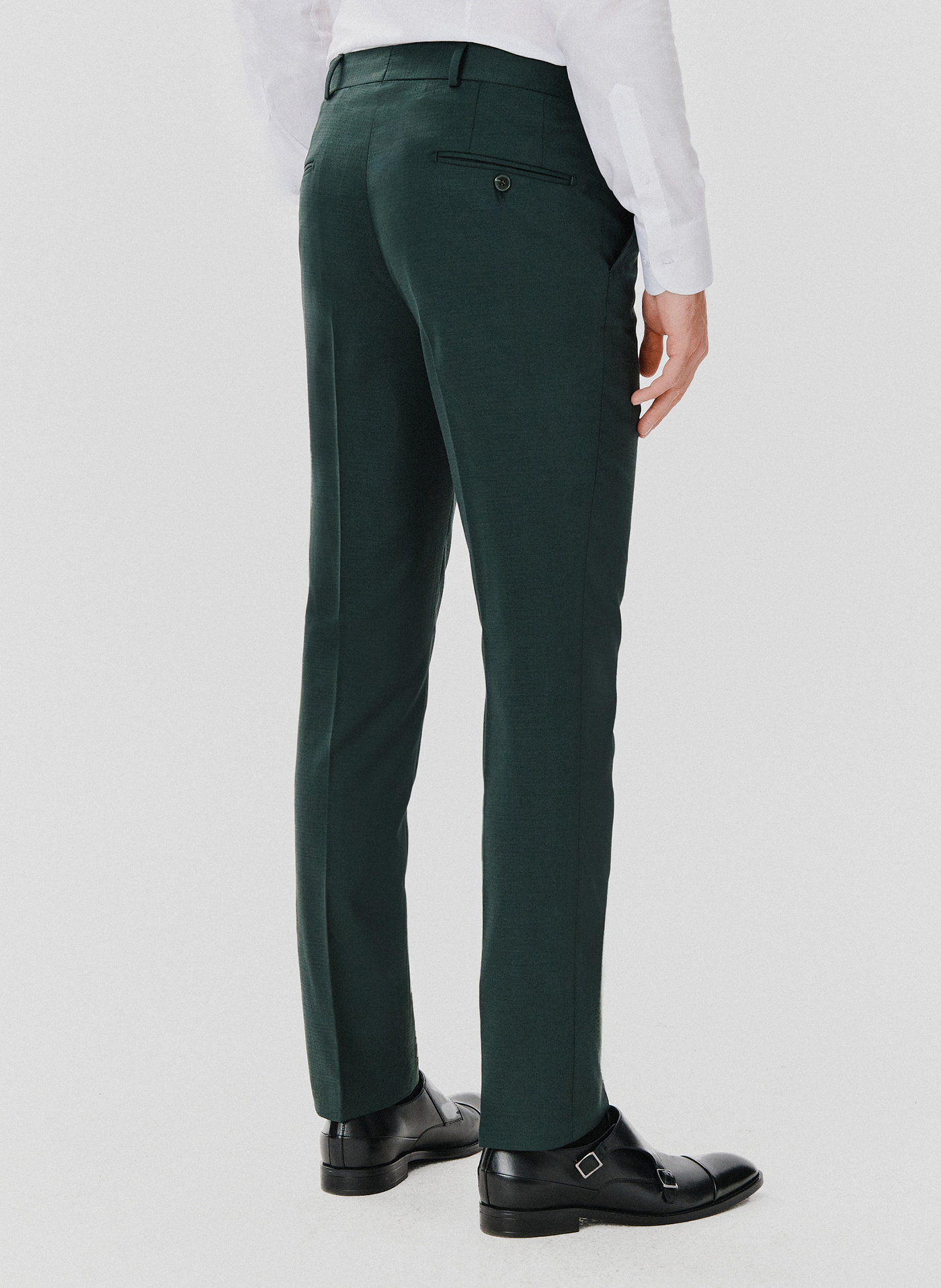 Spodnie garniturowe w kolorze zielonym - Pako Lorente