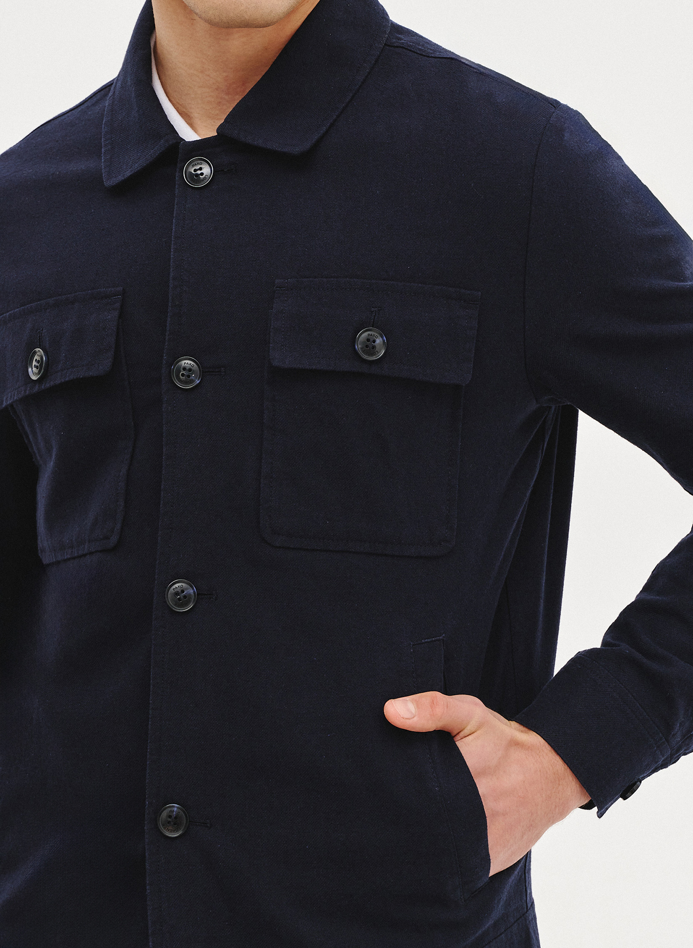 PAKO LORENTE - Bawełniana wiosenna kurtka z lnem - Pako Lorente