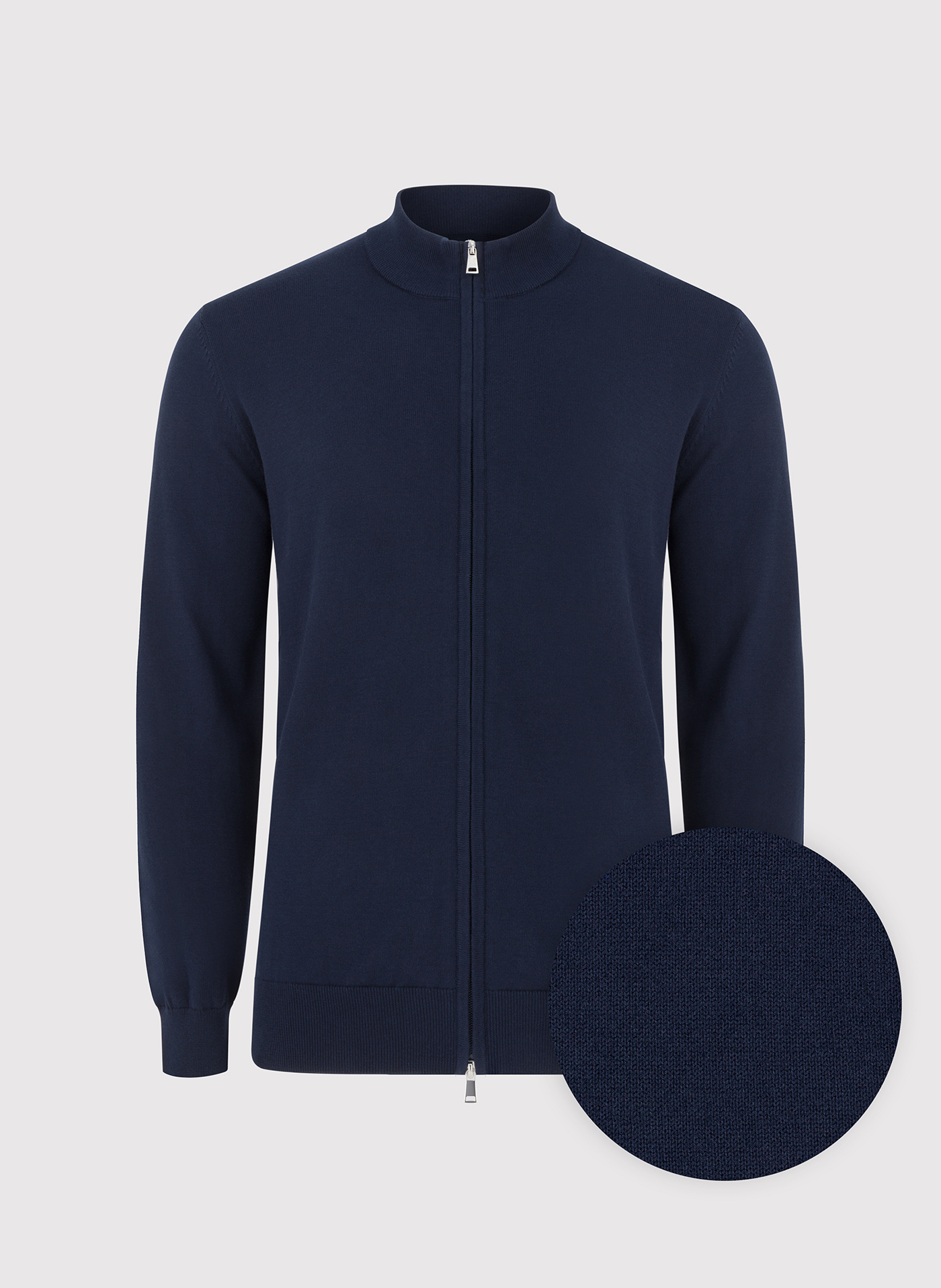 Sweter męski rozpinany w kolorze granatowym - Pako Lorente