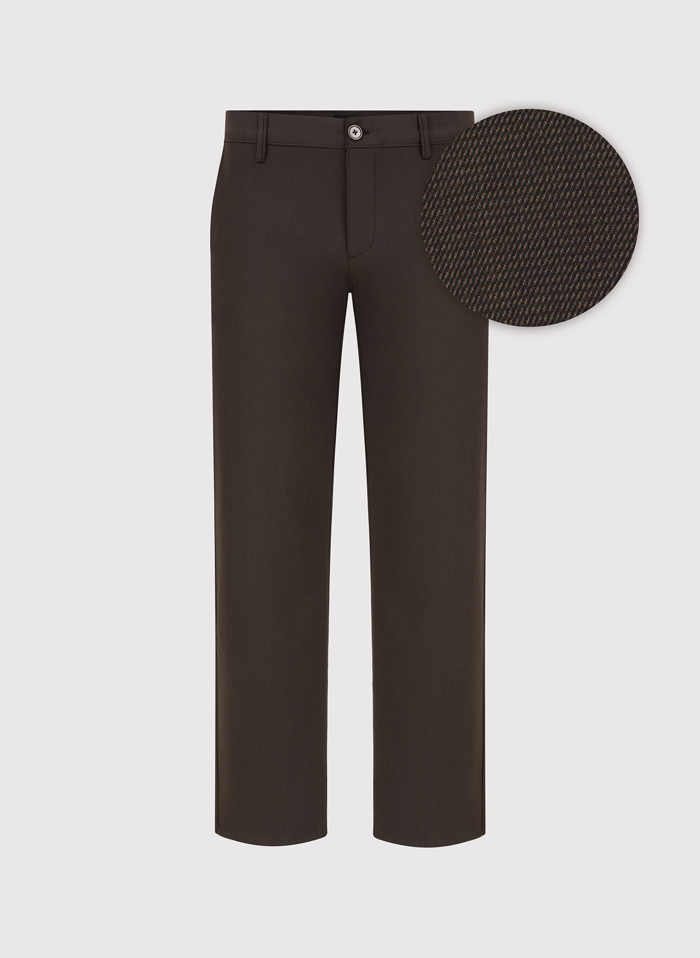 Brązowe spodnie męskie chino - Pako Lorente