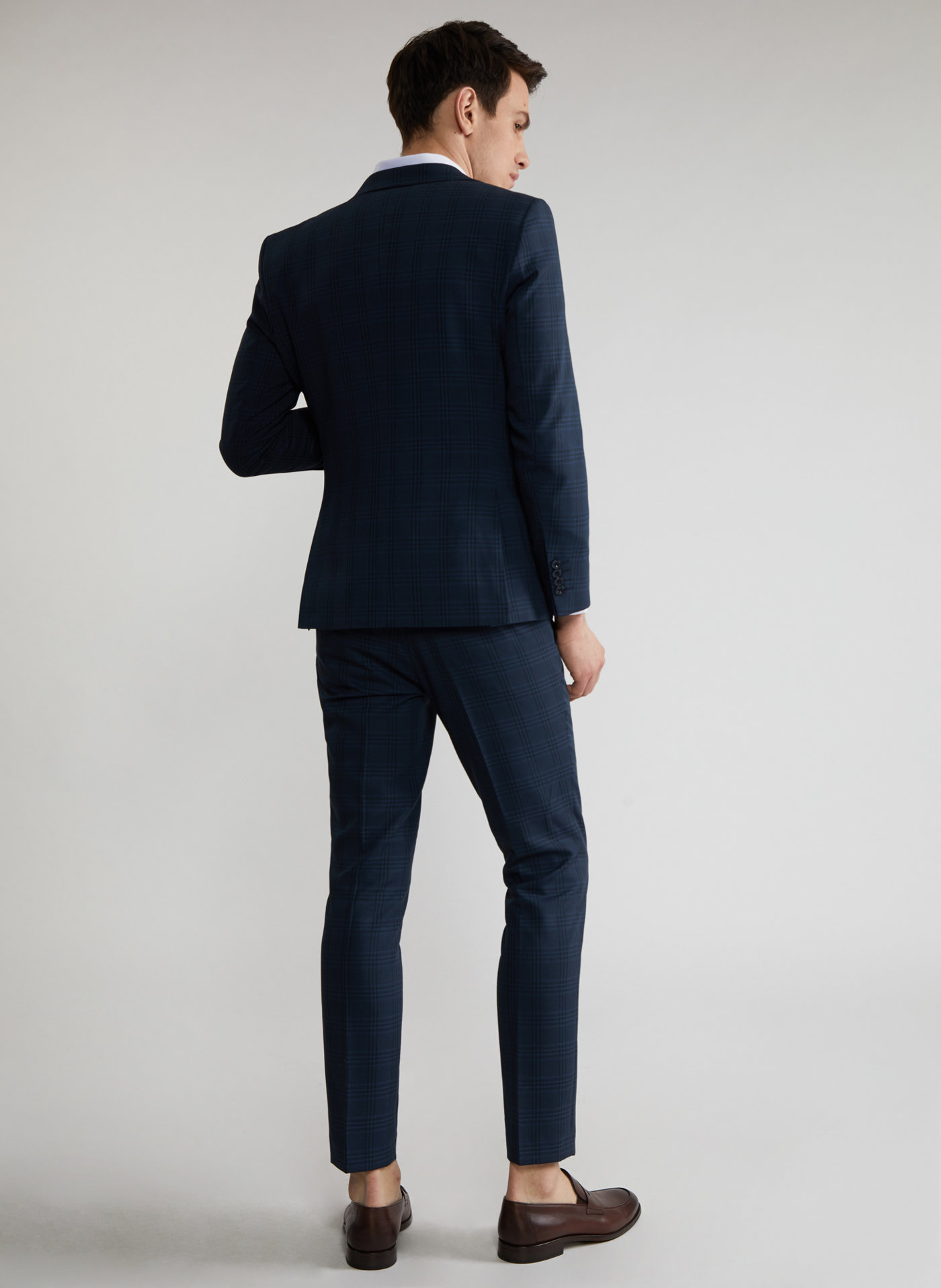 Granatowa marynarka garniturowa P22SF-3G-024-G-S - Pako Lorente