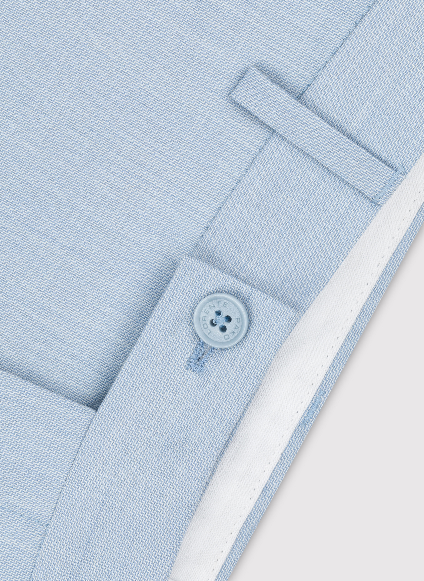 Gładkie błękitne spodnie garniturowe - Pako Lorente