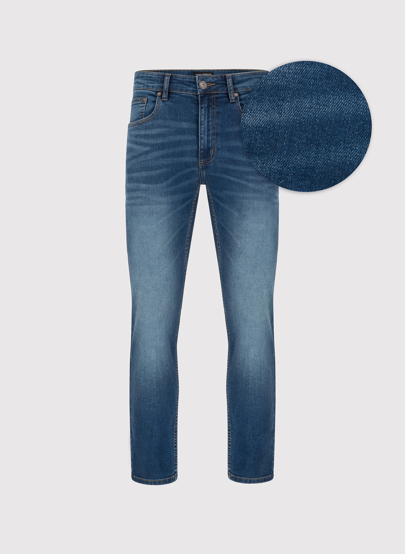 PAKO LORENTE - Granatowe spodnie męskie jeans - Pako Lorente