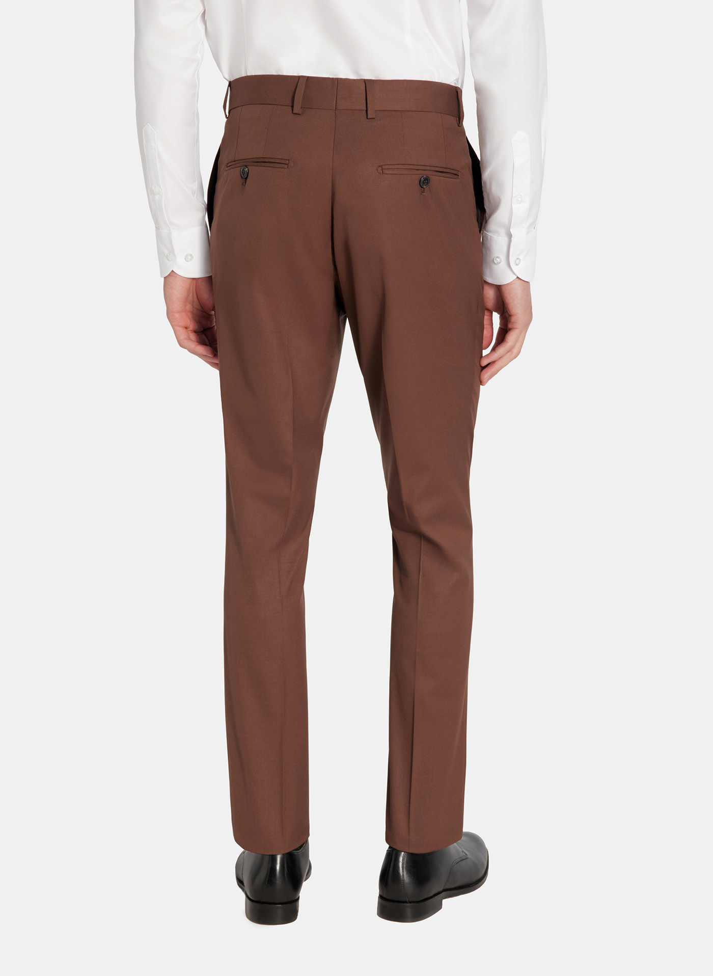 Spodnie garniturowe w kolorze brązowym - Pako Lorente