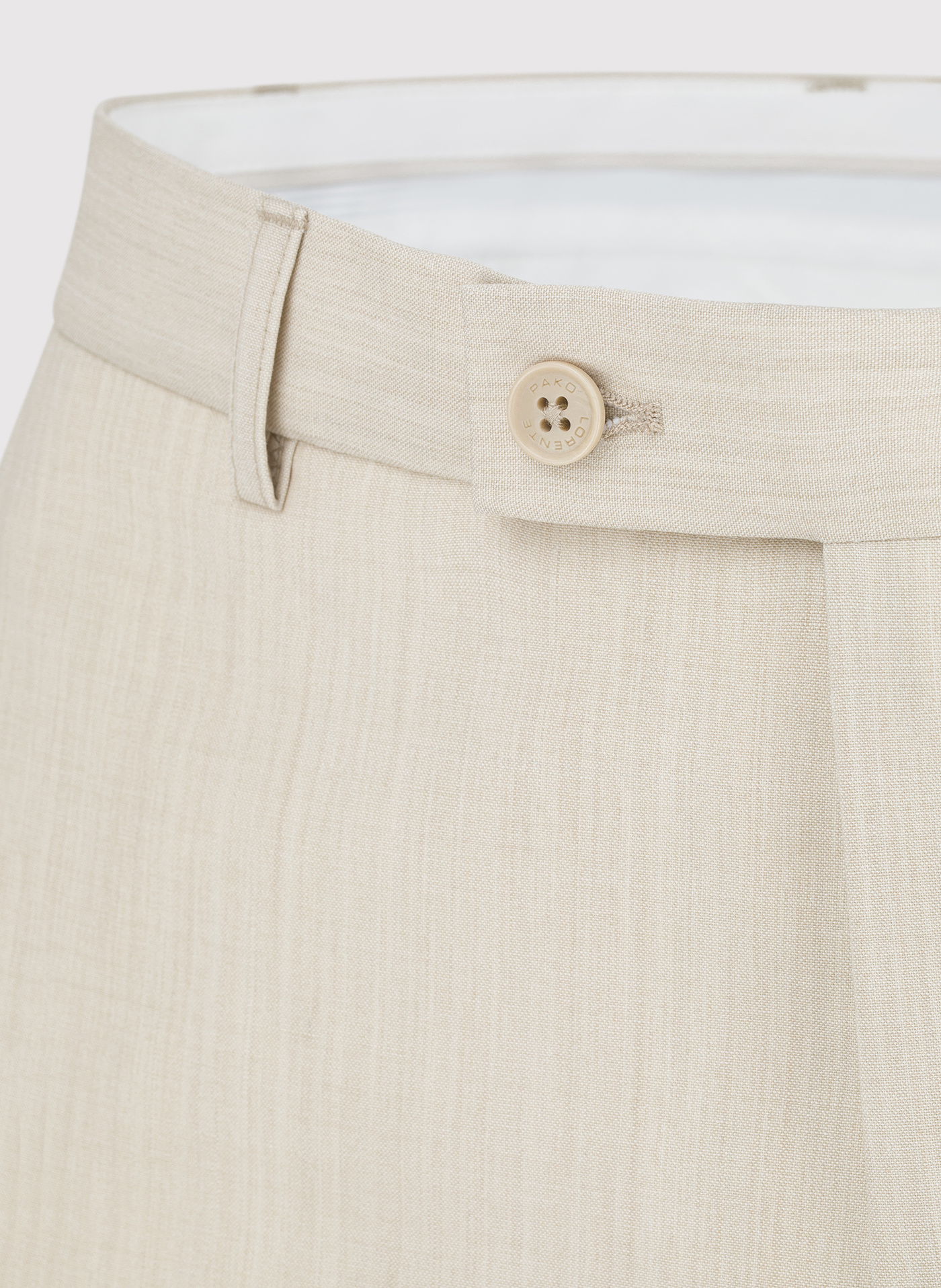 Beżowe spodnie garniturowe - Pako Lorente