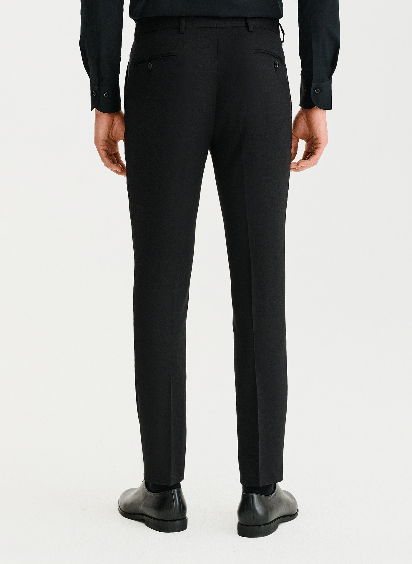 Czarne spodnie ganiturowe - Pako Lorente