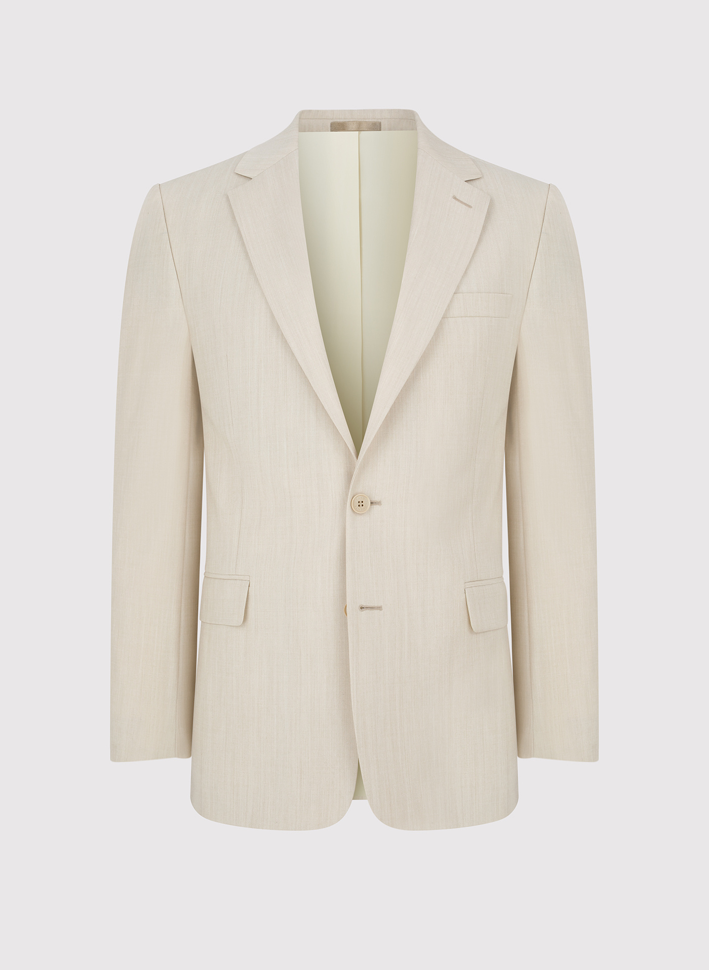 Beżowa męska marynarka garniturowa - Pako Lorente