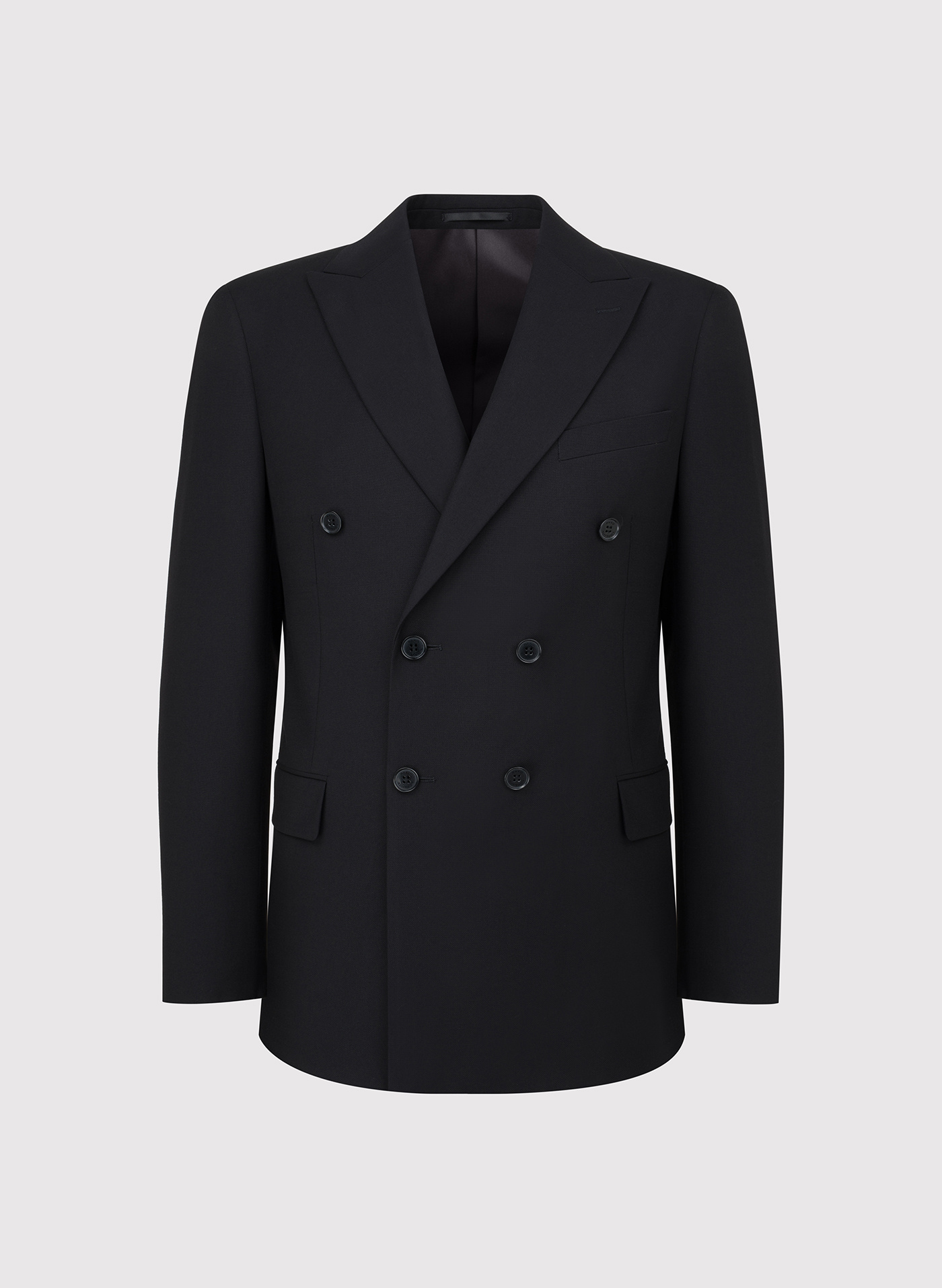 Dwurzędowa czarna marynarka garniturowa - Pako Lorente
