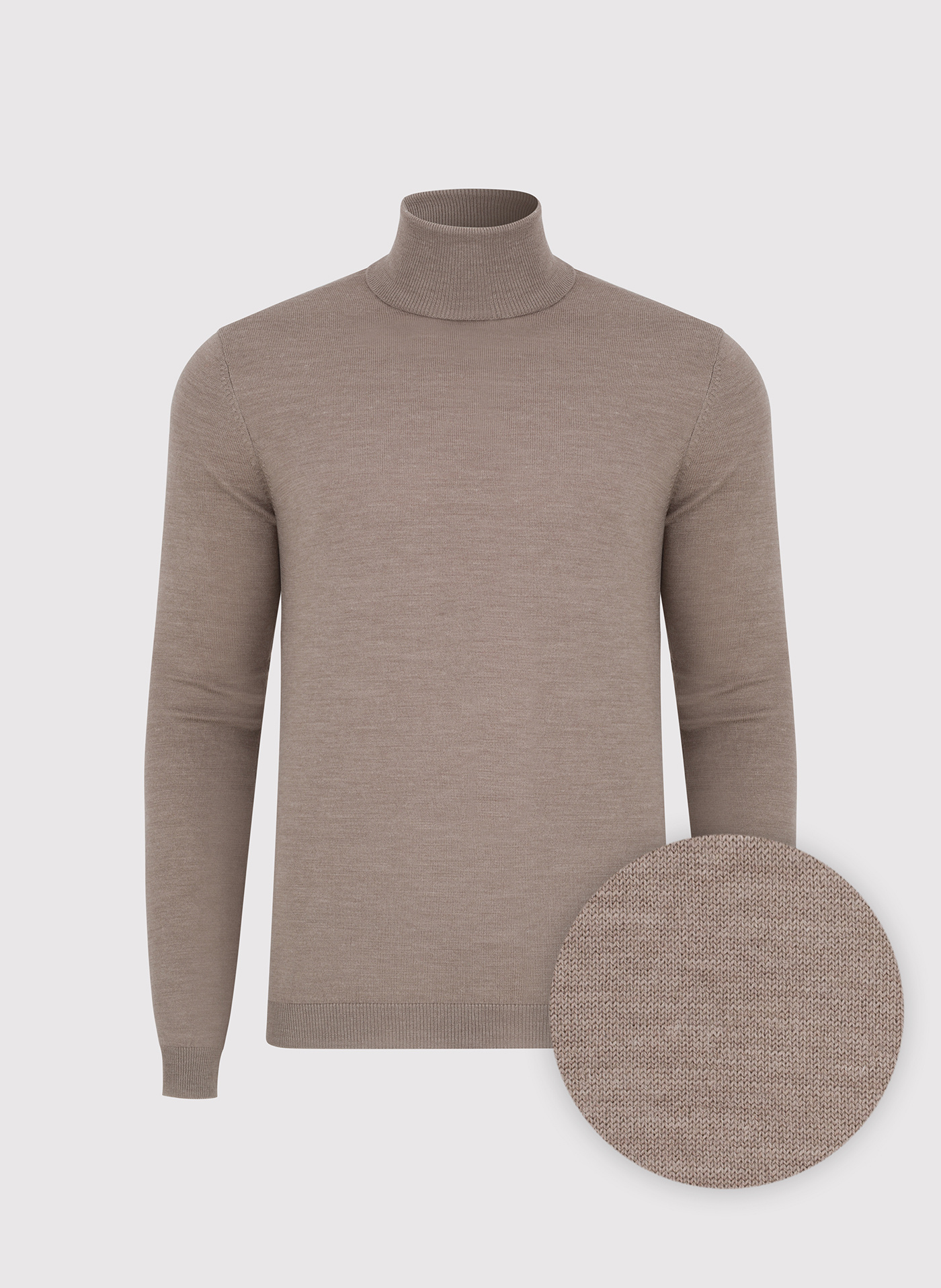 Męski golf w kolorze beżowym - Pako Lorente