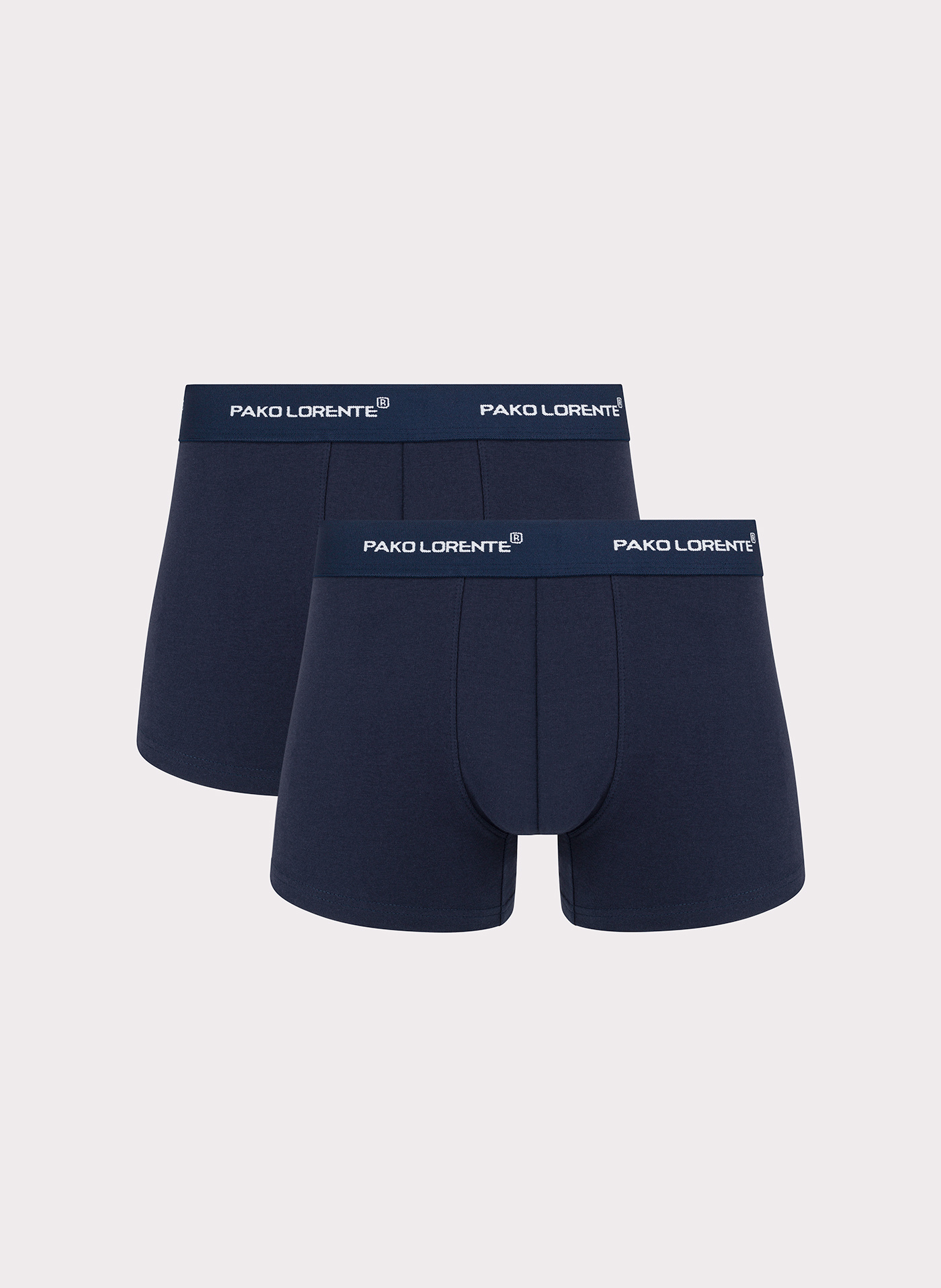 Męskie bokserki w kolorze granatowym zestaw 2 szt. - Pako Lorente