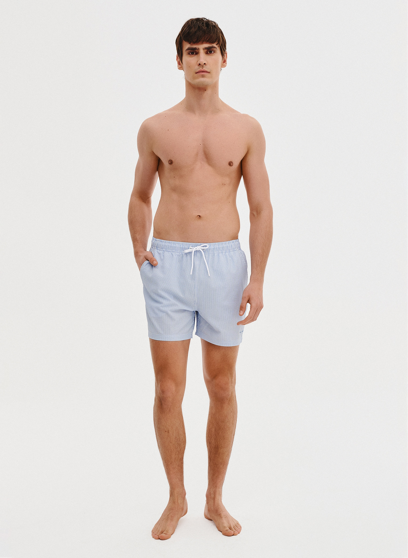 PAKO LORENTE - Niebieskie szorty kąpielowe męskie - Pako Lorente