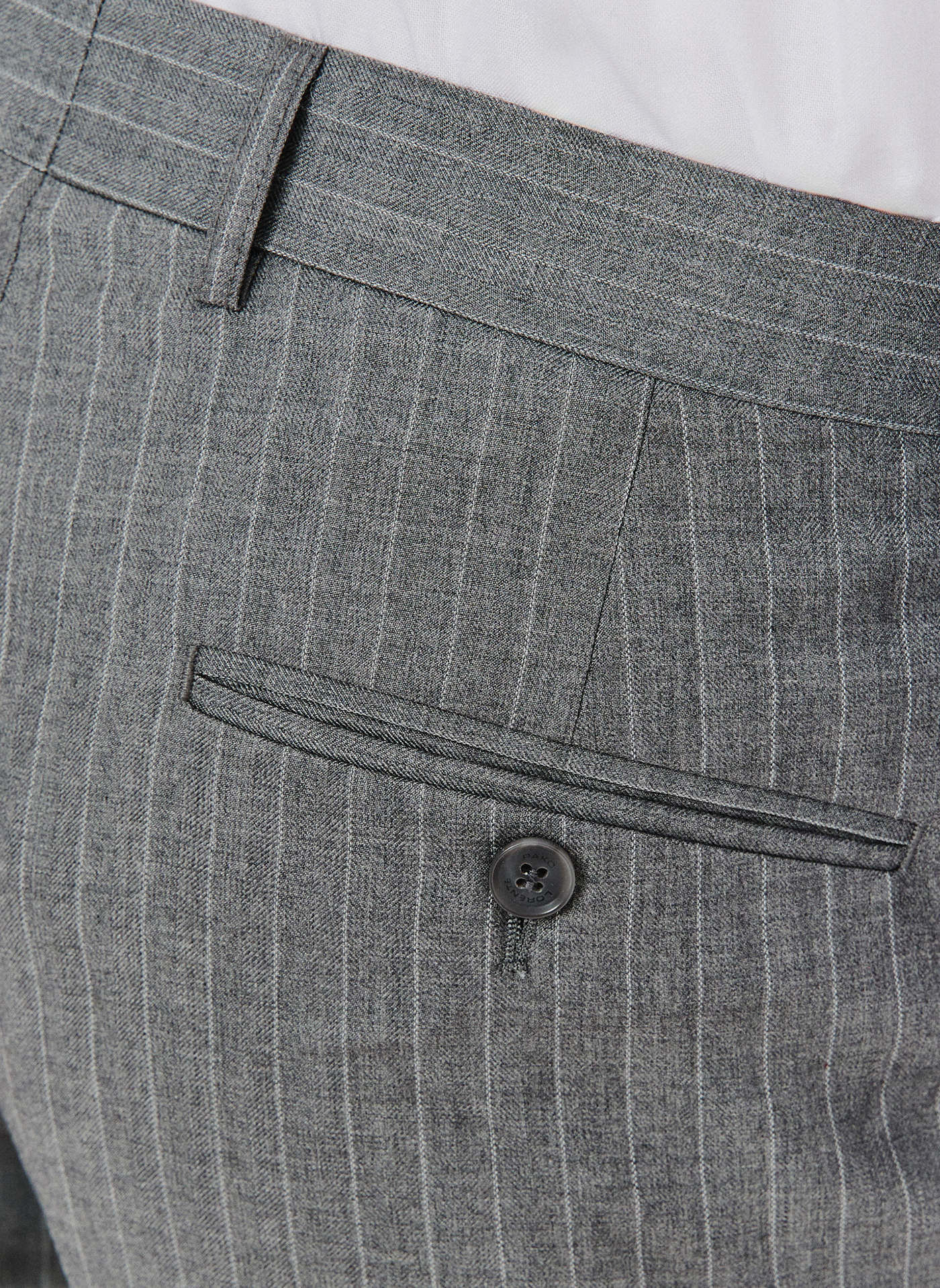 Szare spodnie garniturowe w prążek - Pako Lorente