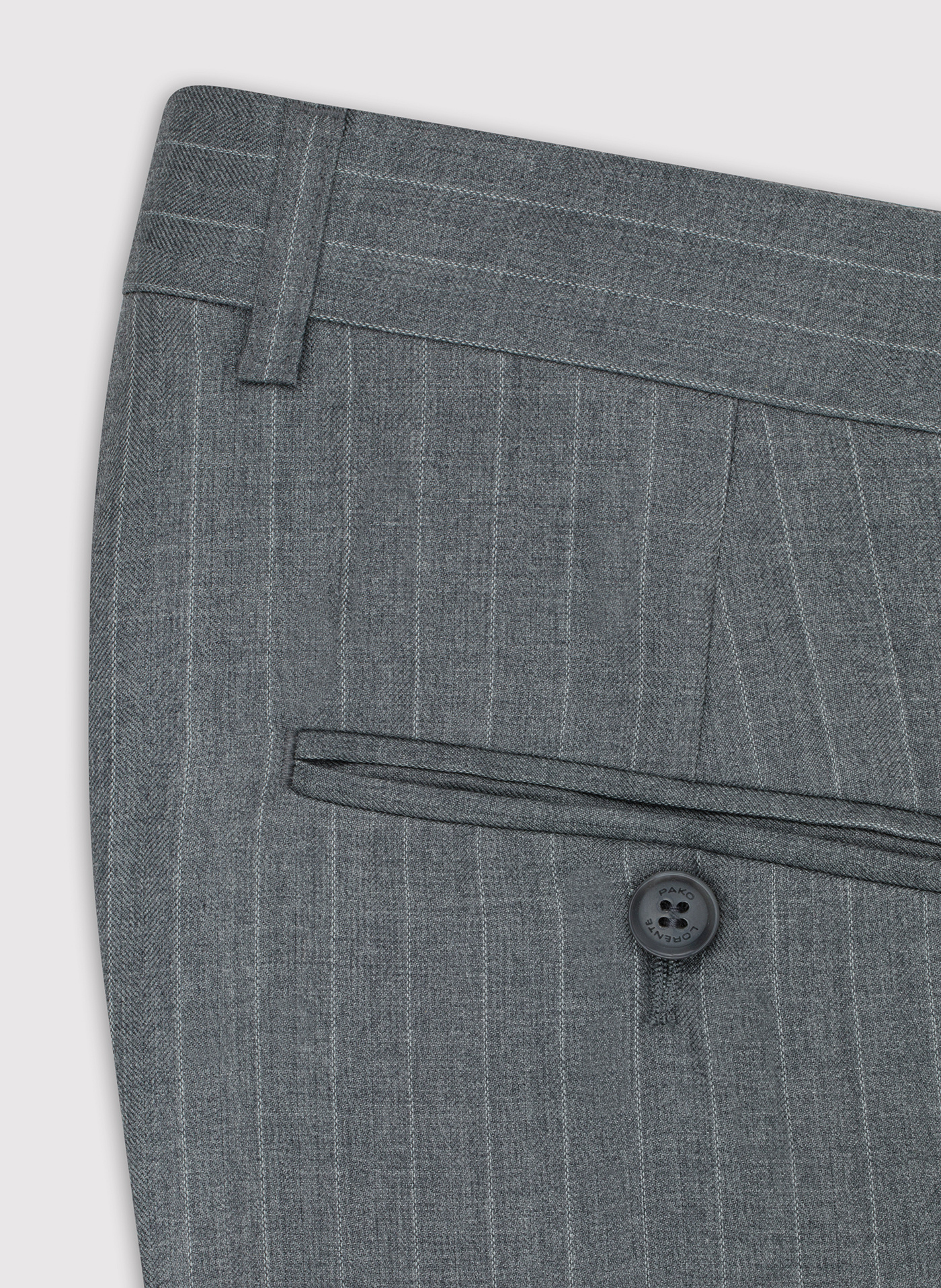 Szare spodnie garniturowe w prążek - Pako Lorente