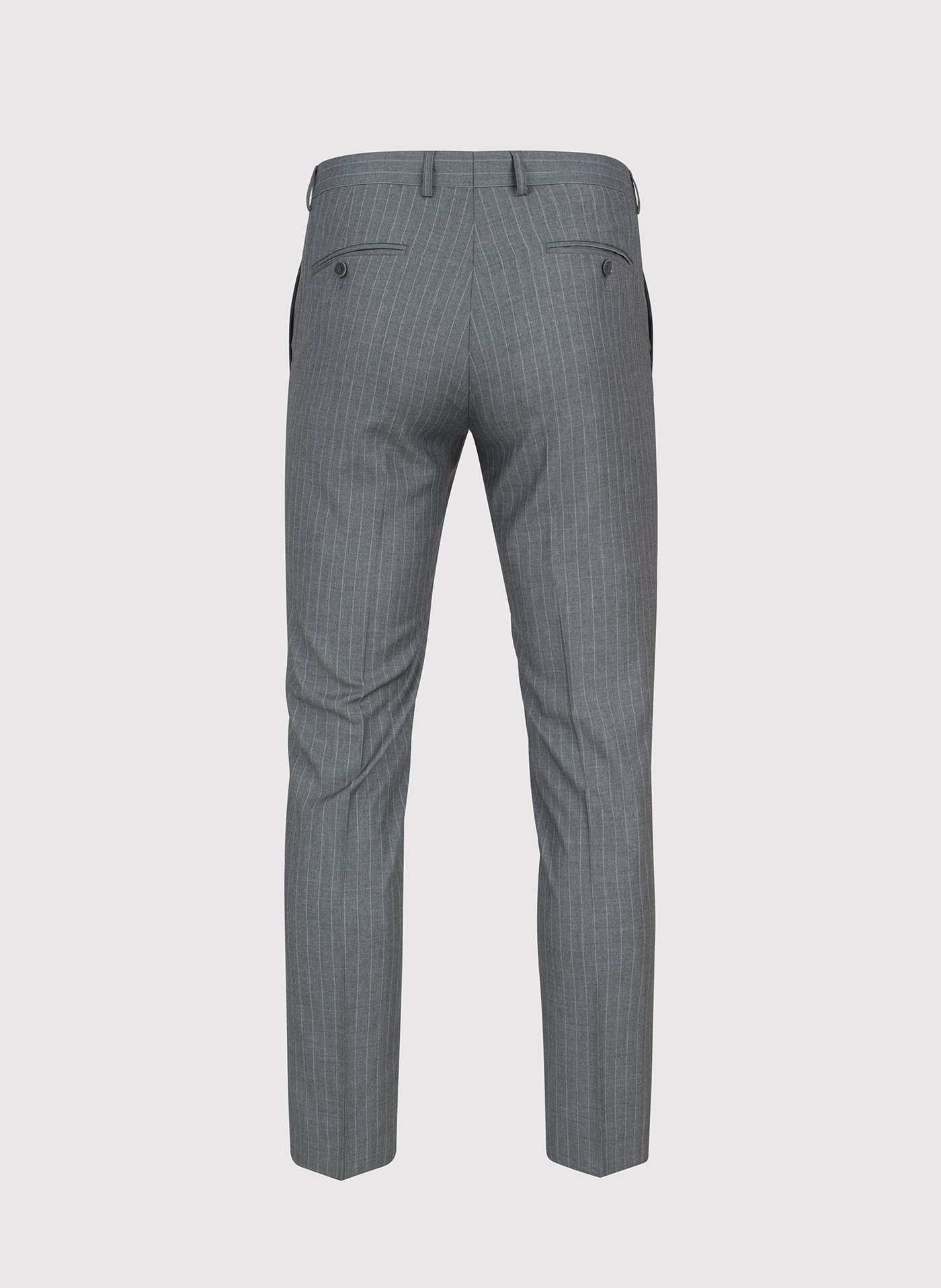 Szare spodnie garniturowe w prążek - Pako Lorente
