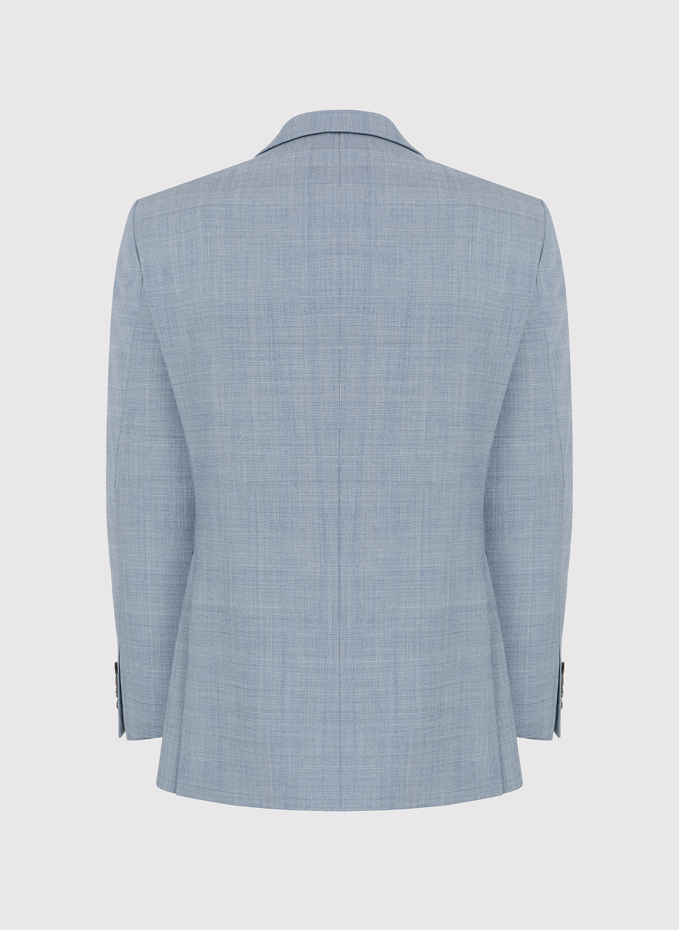 Niebieska marynarka garniturowa w kraciasty deseń - Pako Lorente