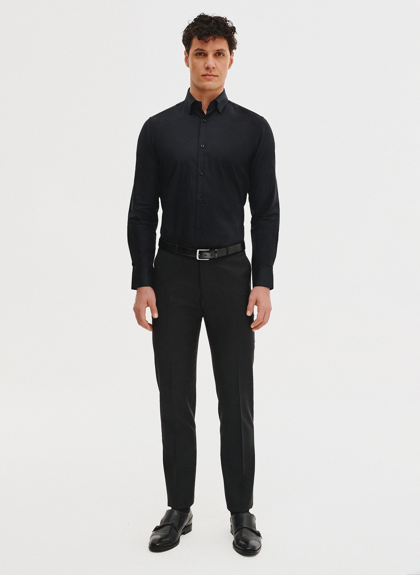 Czarna koszula bawełniana - Pako Lorente