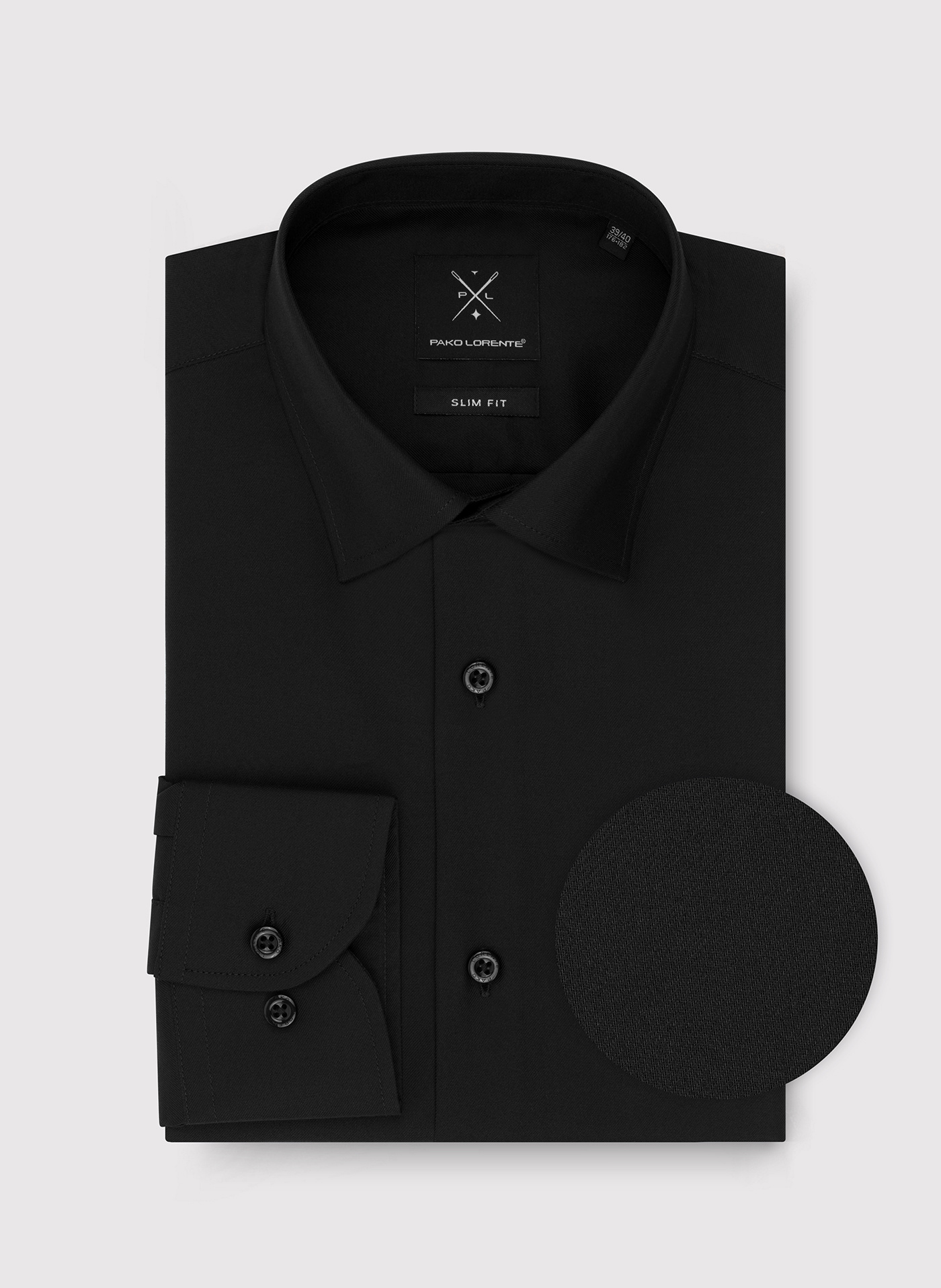 Czarna koszula bawełniana - Pako Lorente