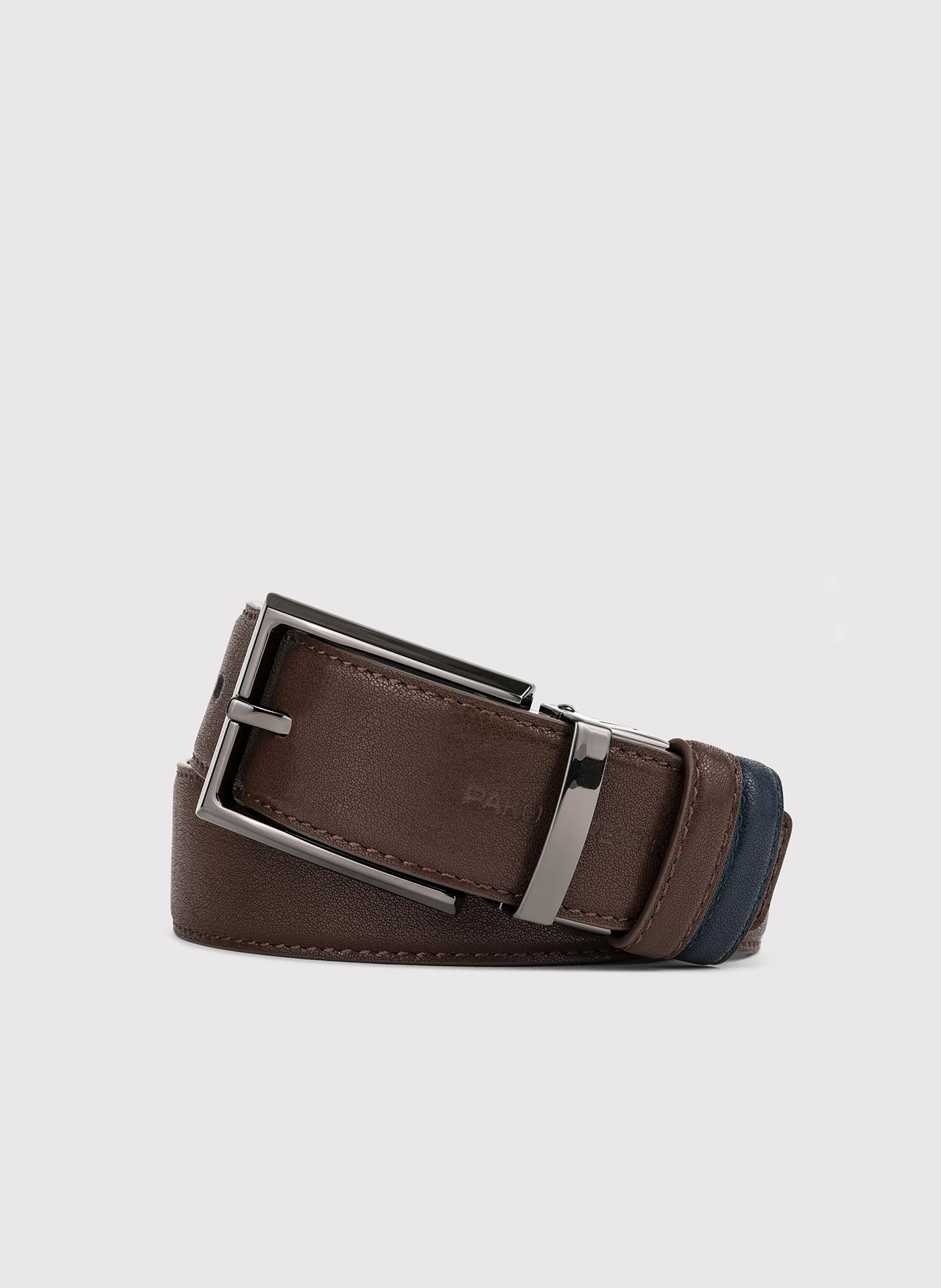 Dwustronny skórzany pasek męski - Pako Lorente