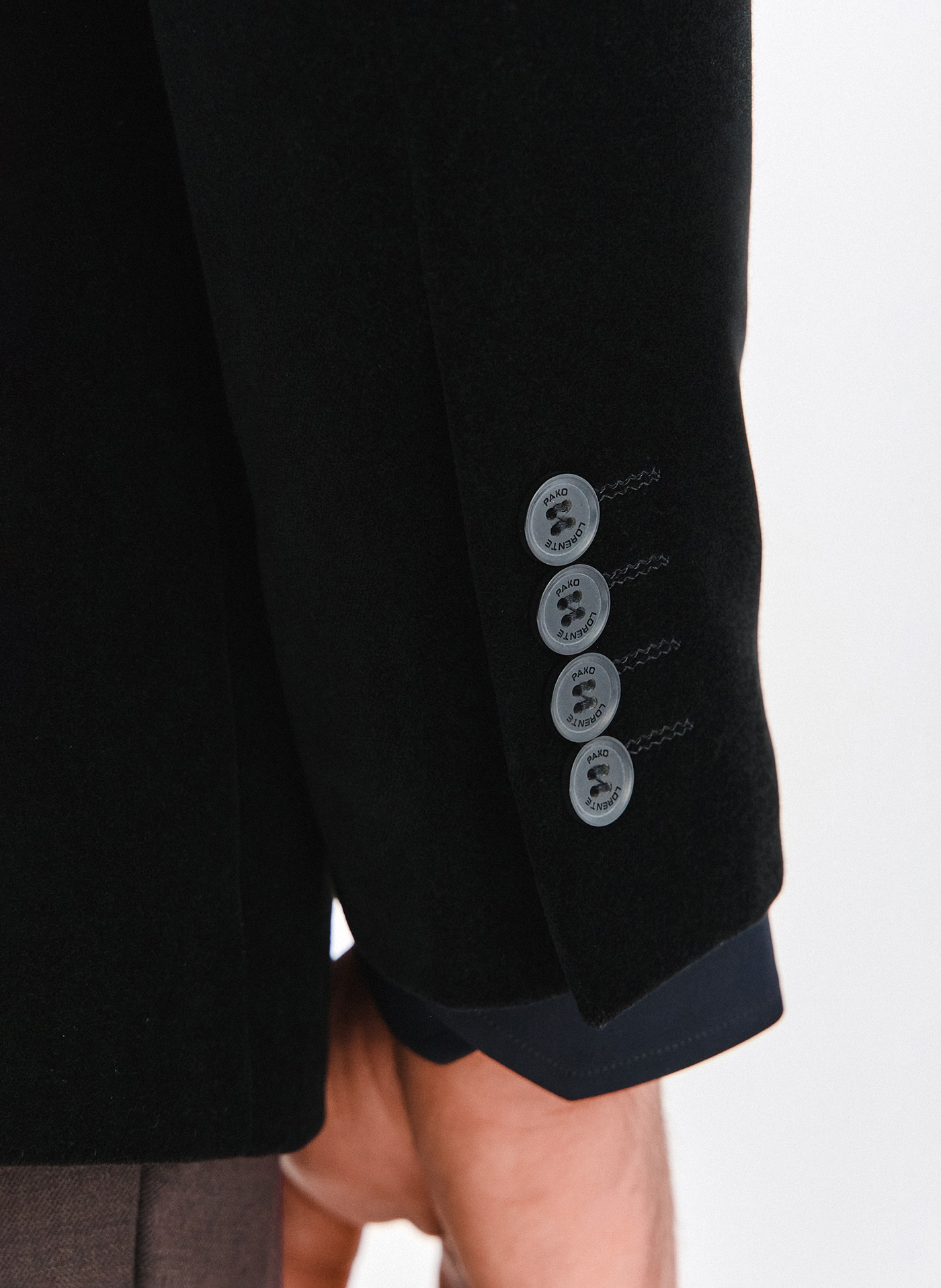 PAKO LORENTE - Czarna bawełniana marynarka męska - Pako Lorente