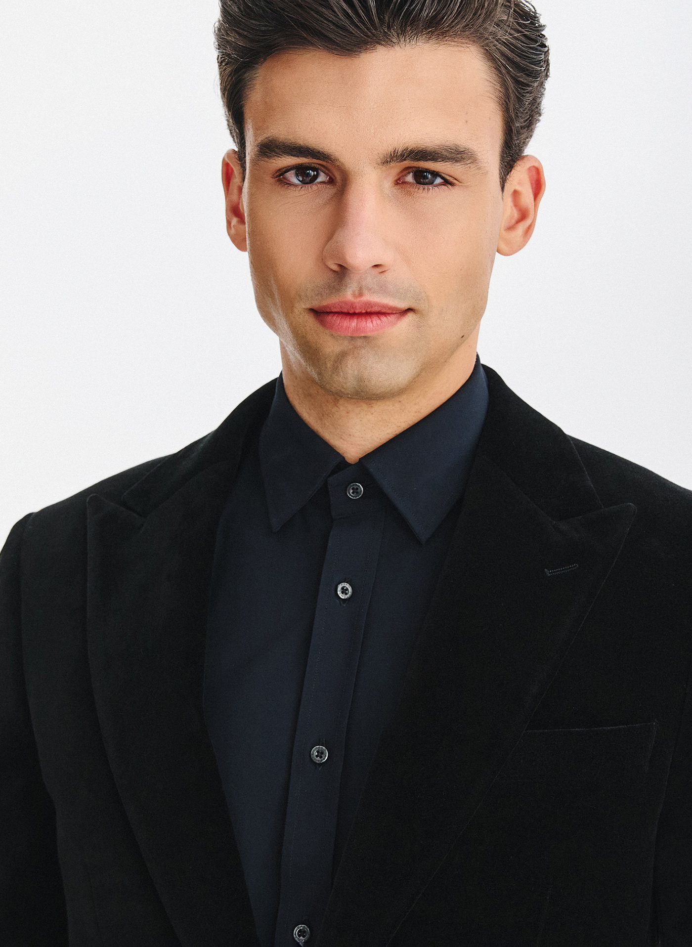 PAKO LORENTE - Czarna bawełniana marynarka męska - Pako Lorente