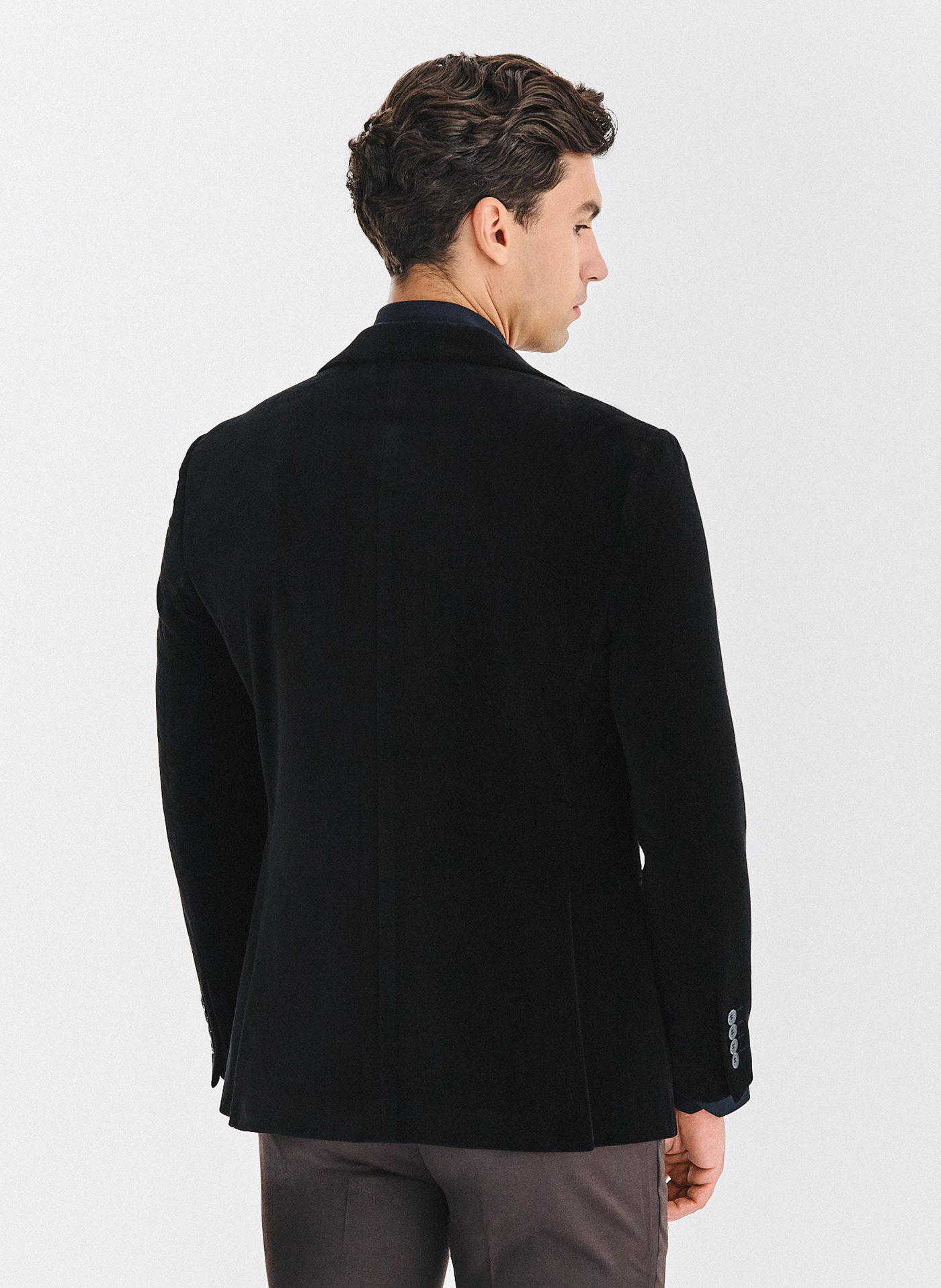 PAKO LORENTE - Czarna bawełniana marynarka męska - Pako Lorente