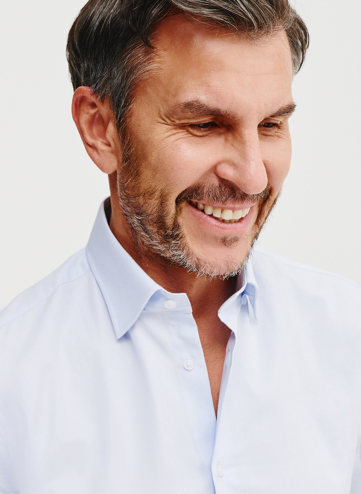 Gładka koszula męska w kolorze jasnoniebieskim - Pako Lorente